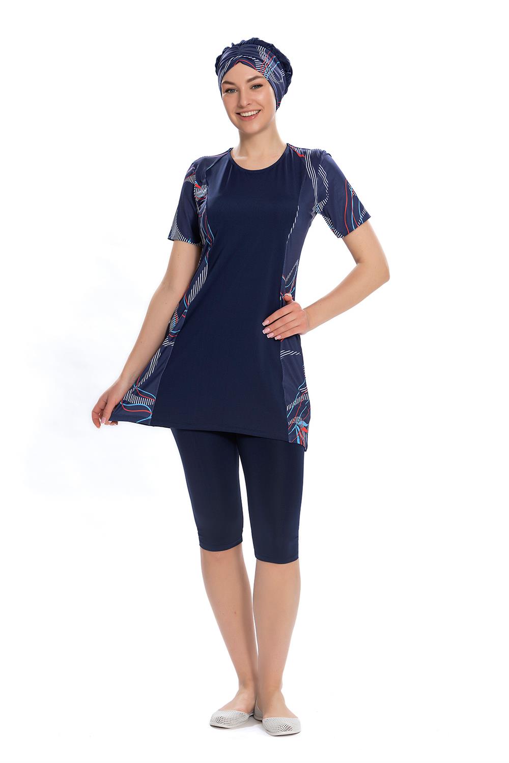 Kısa Kol Taytlı Yarı Kapalı Mayo 208/02 Remsa Mayo