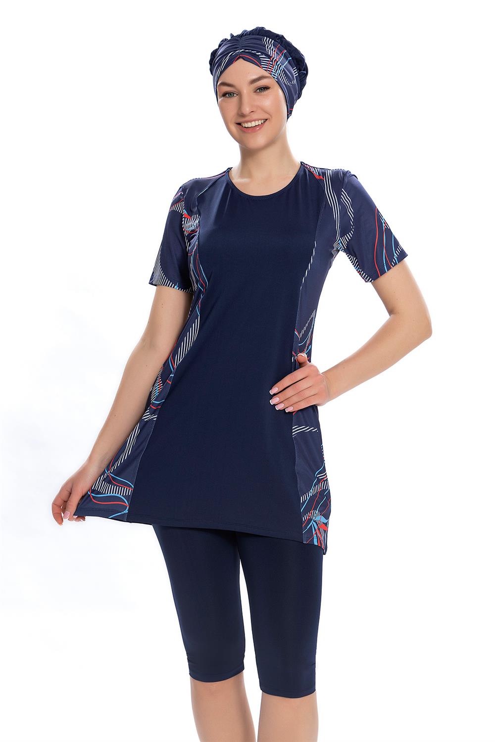 Kısa Kol Taytlı Yarı Kapalı Mayo 208/02 Remsa Mayo