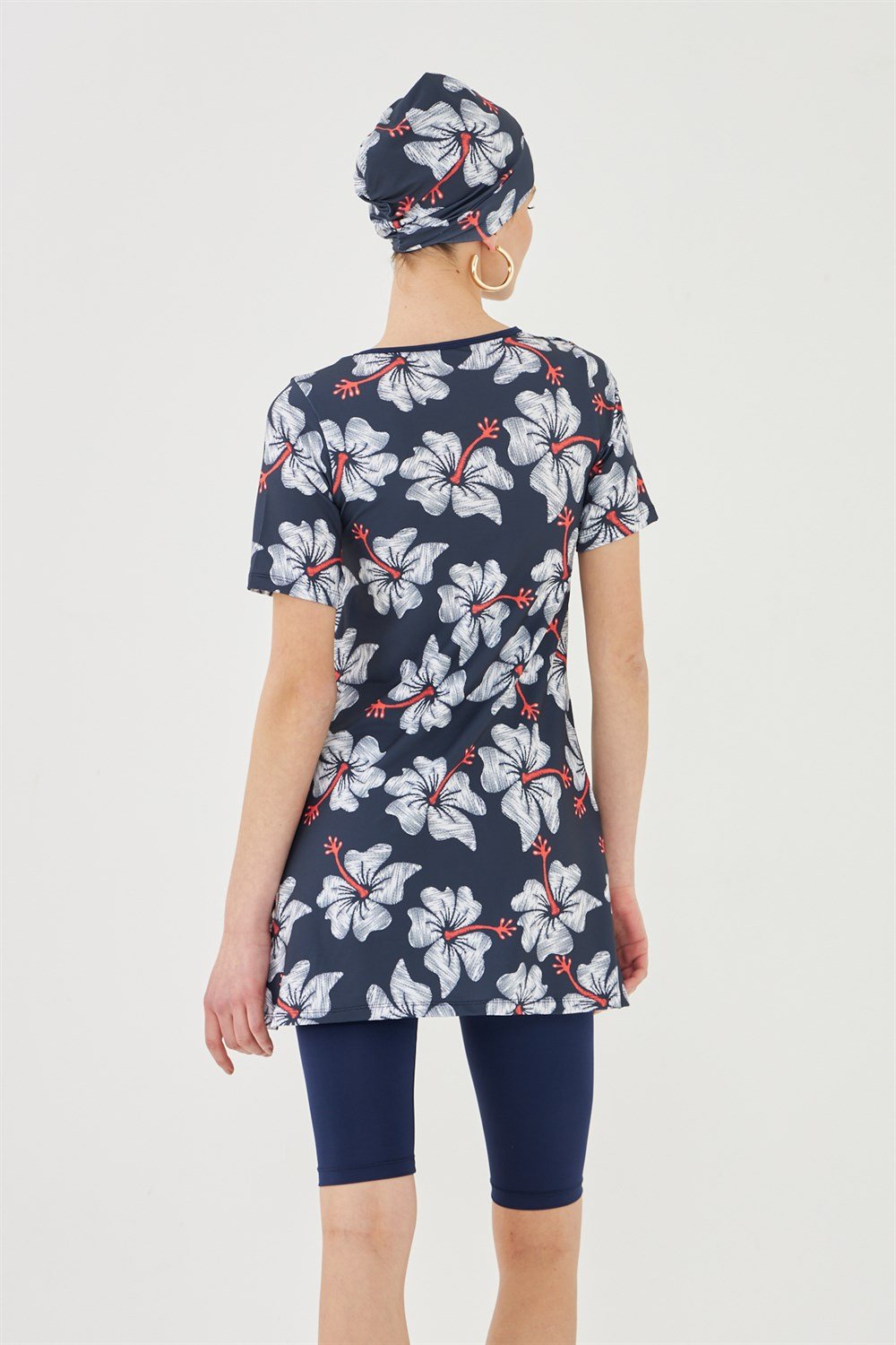 Kısa Kollu Yarı Kapalı Mayo Lacivert T503-666 Remsa Mayo