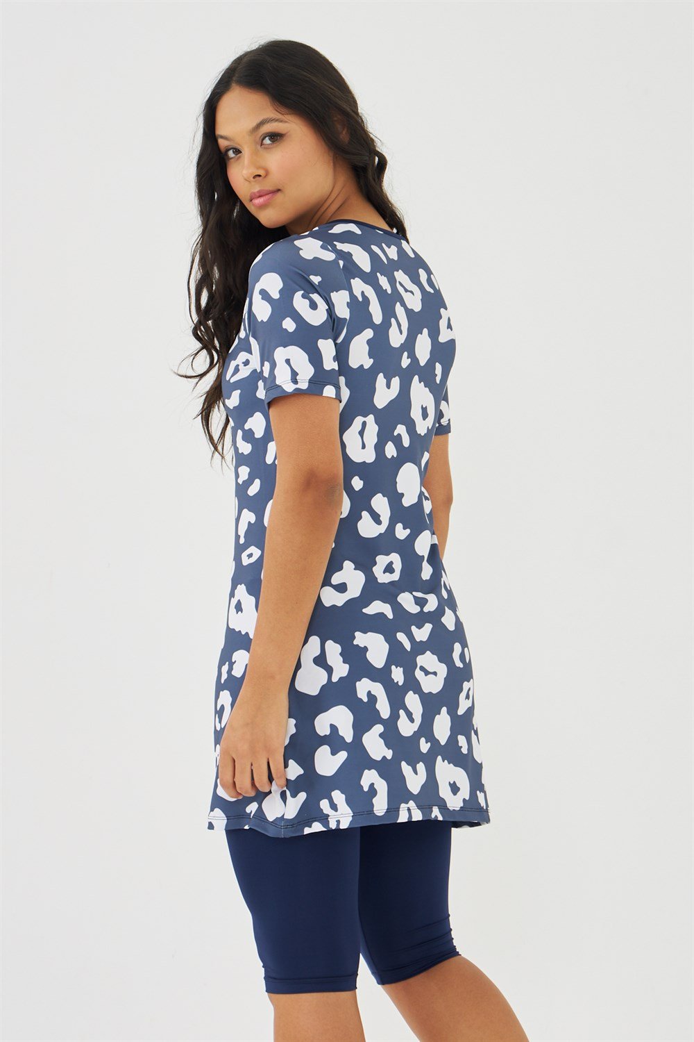 Kısa Kollu Yarı Kapalı Mayo Lacivert T503-19 Remsa Mayo