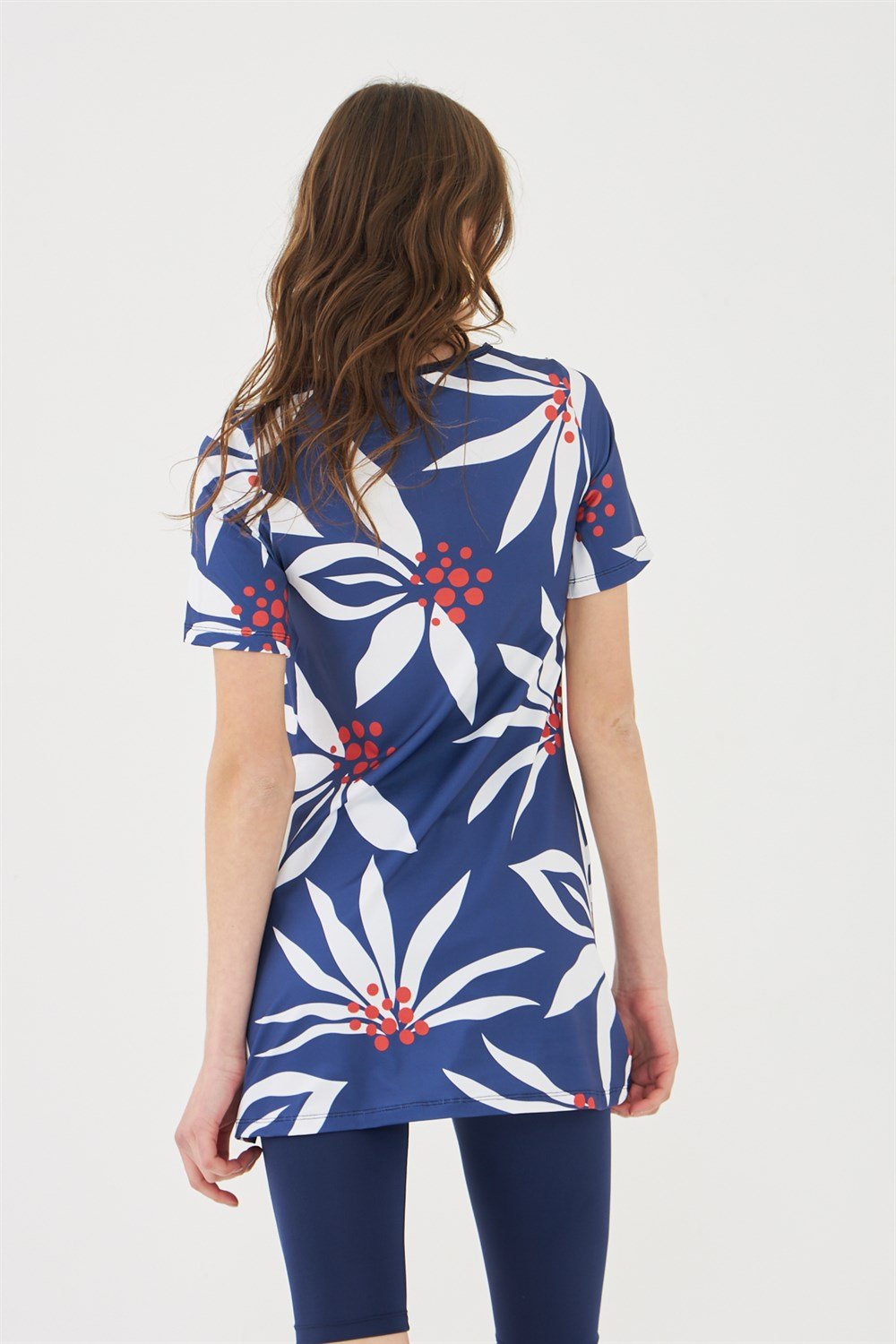 Kısa Kollu Yarı Kapalı Mayo Lacivert T503-159 Remsa Mayo