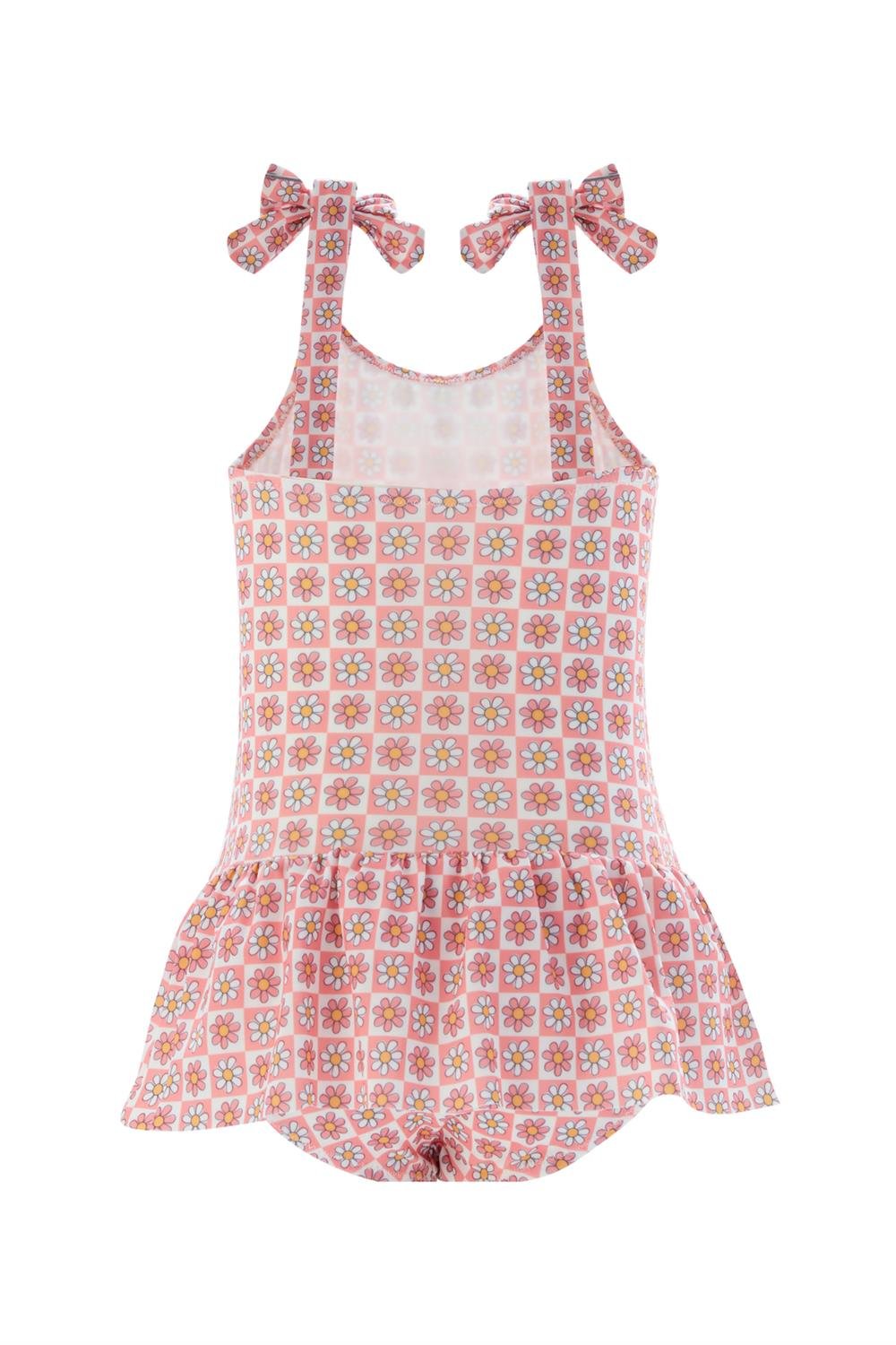 Kız Çocuk Deniz Havuz Mayosu Moana 5436 Pembe Remsa Mayo