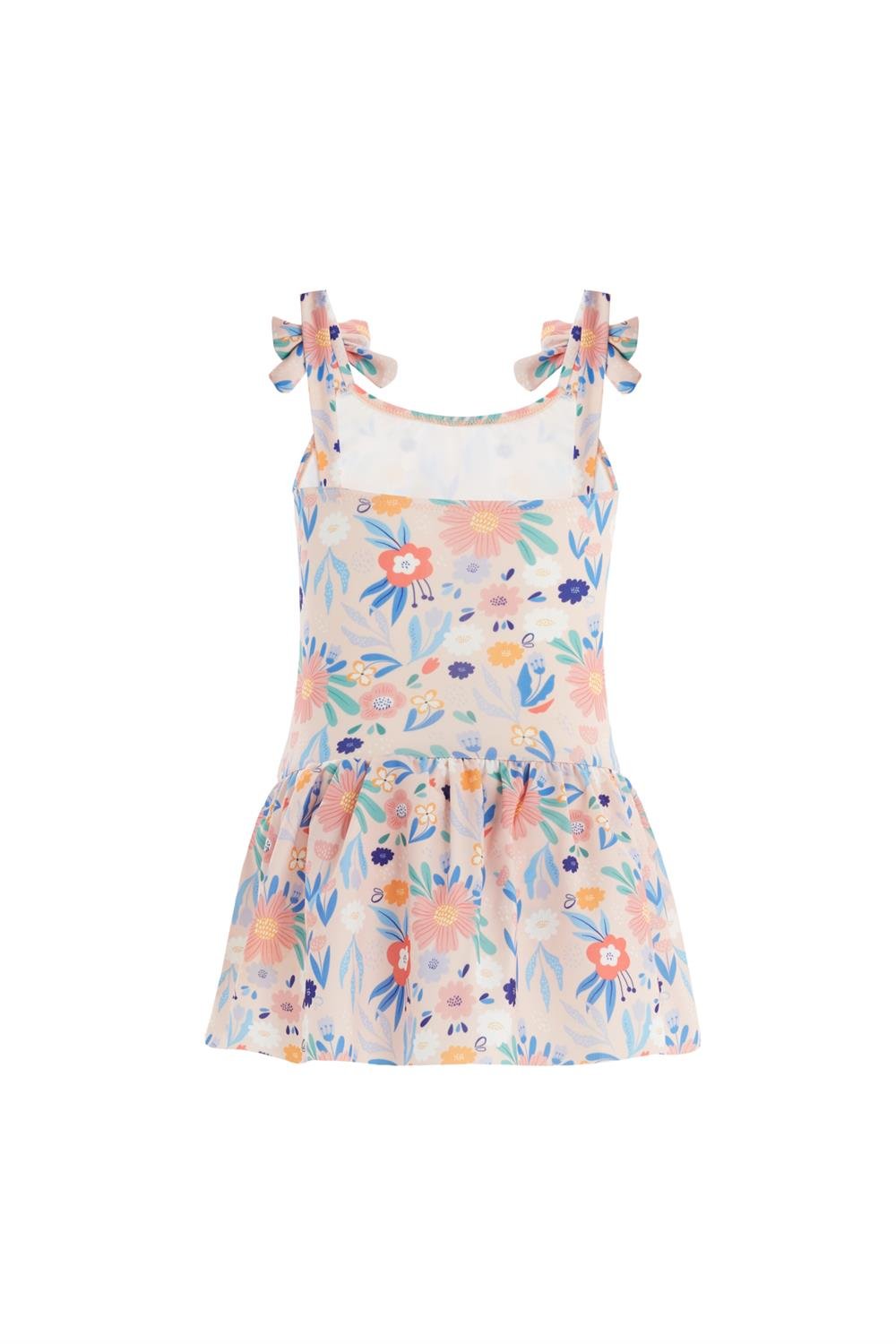 Kız Çocuk Deniz Havuz Mayosu Sına 5441 Pembe Remsa Mayo