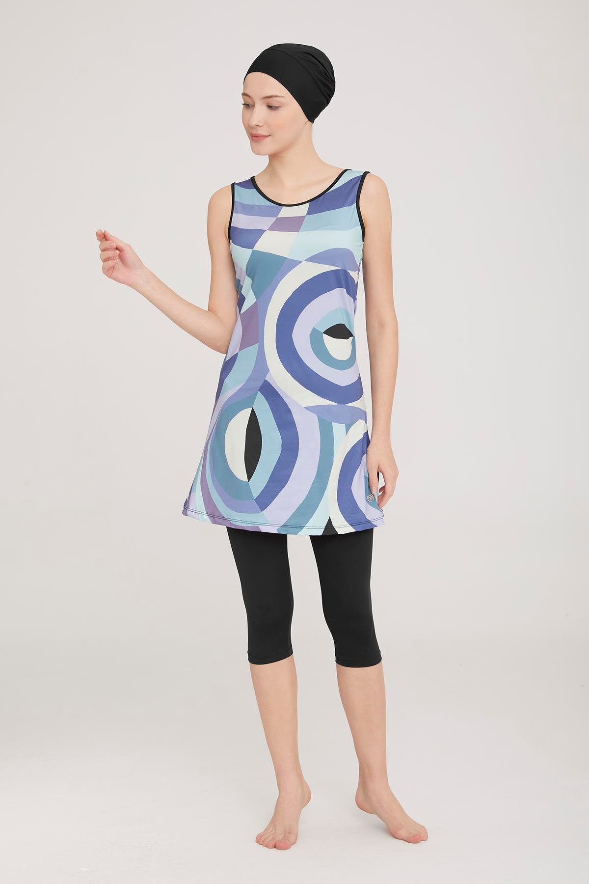 Kolsuz Taytlı Yarı Kapalı Mayo Ellery 1 8091 Siyah Remsa Mayo