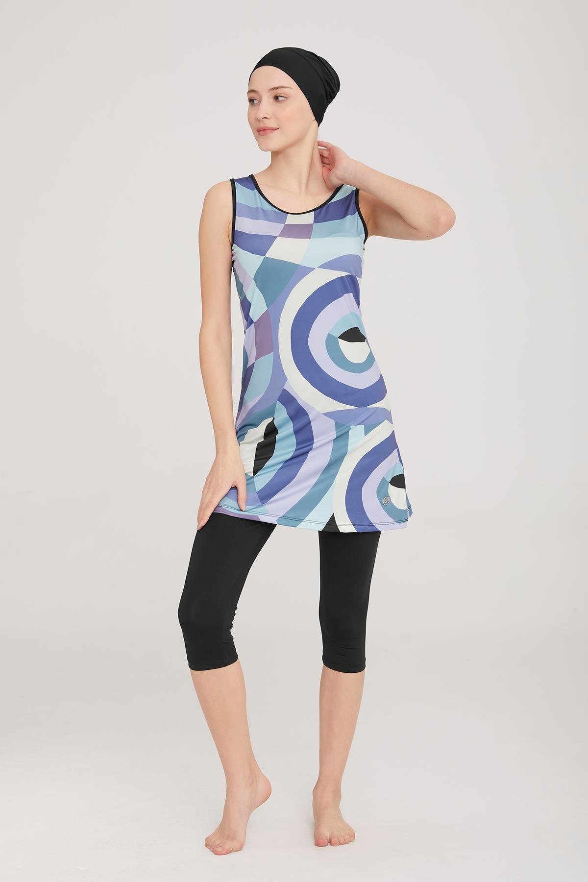 Kolsuz Taytlı Yarı Kapalı Mayo Ellery 1 8091 Siyah Remsa Mayo