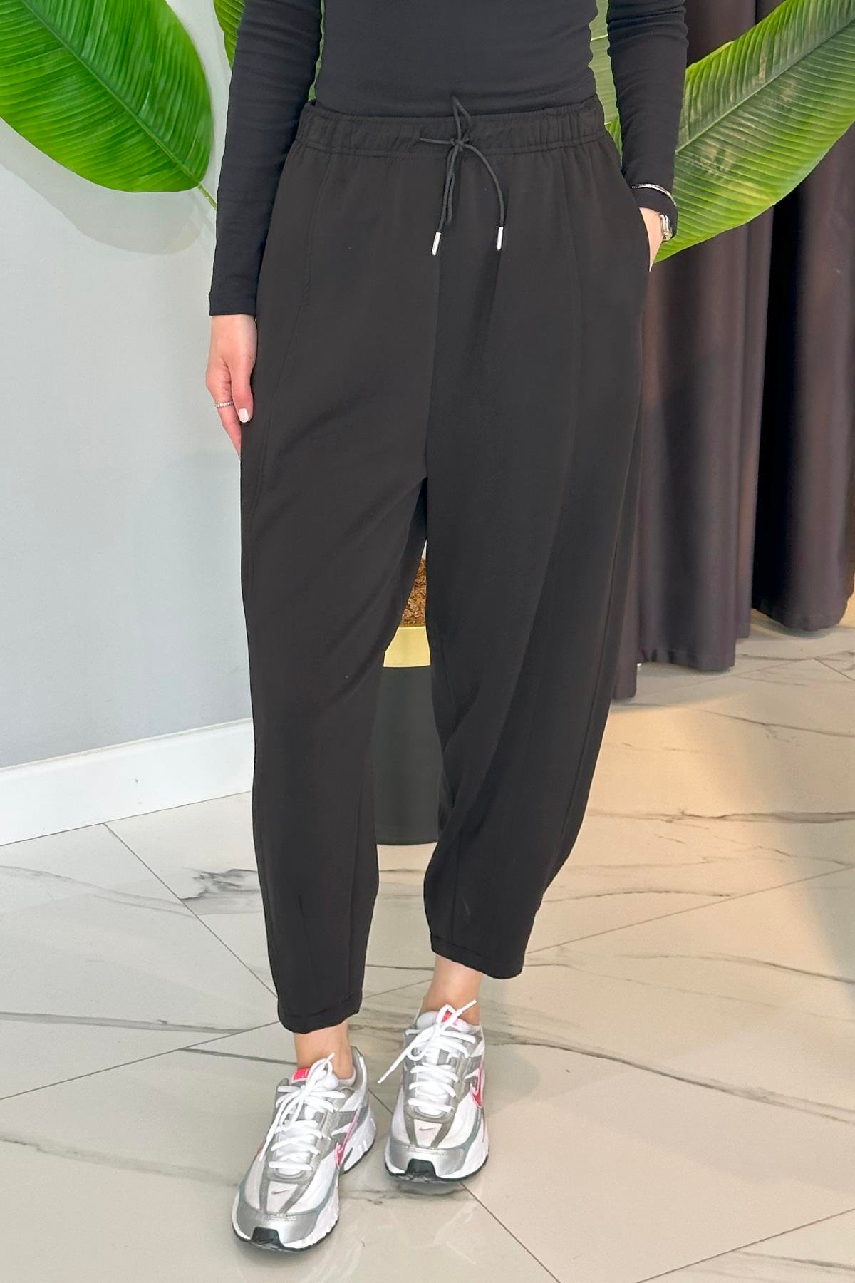 Konik Form Modal Pantolon 34514 Siyah