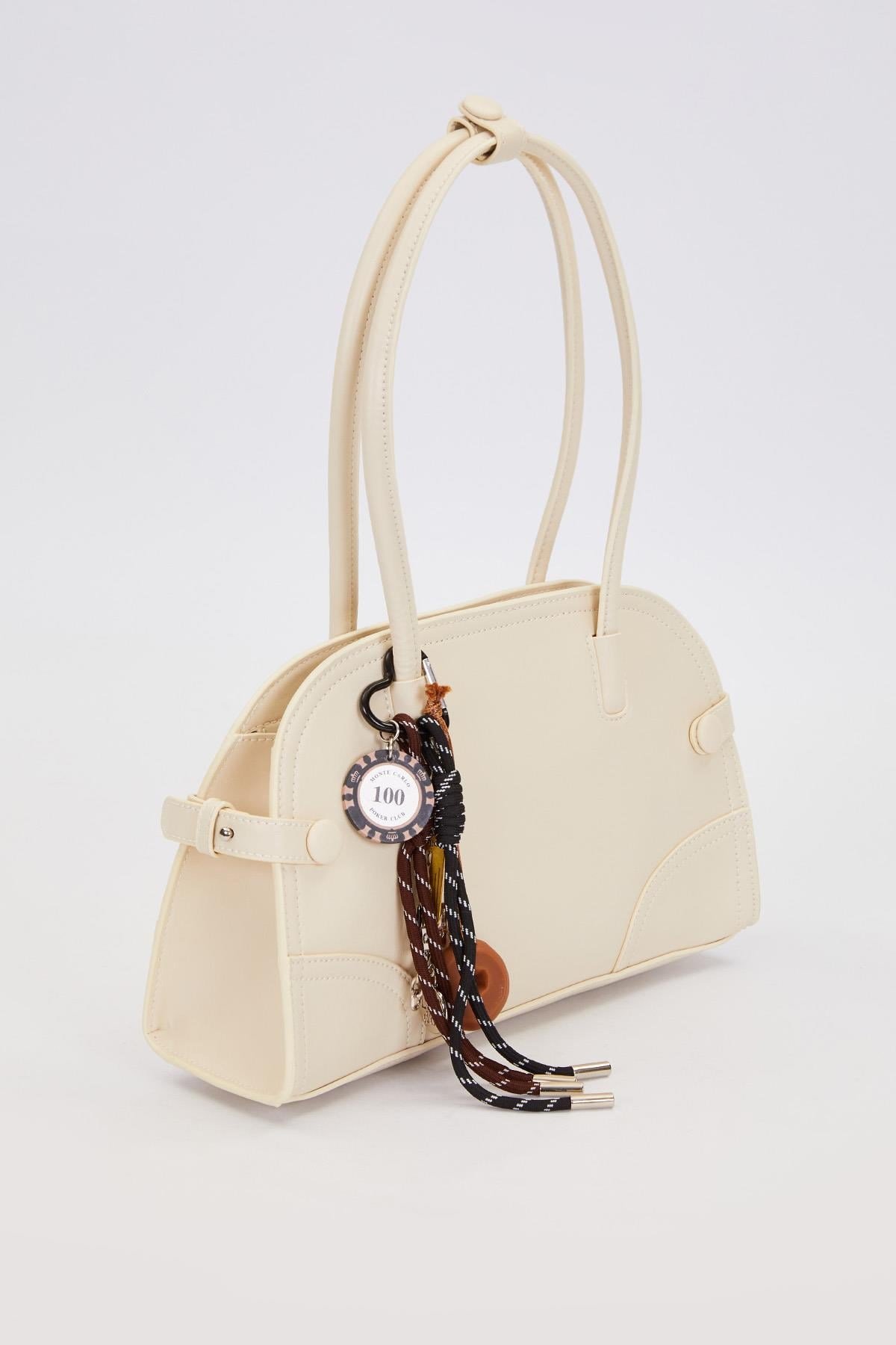 Levidor Charm Detay Askılı Premium Çanta 930300 Krem