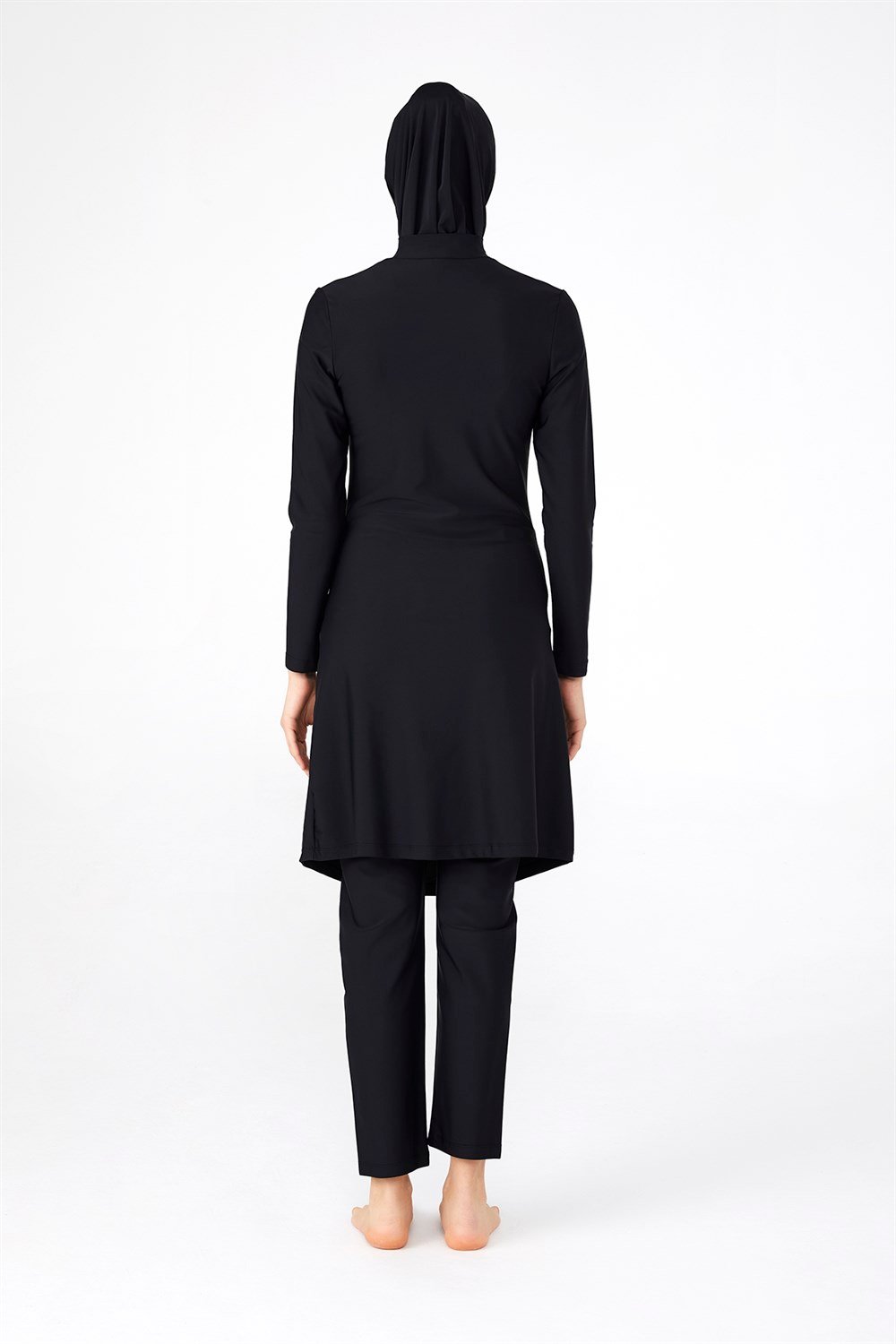 Likralı Tam Kapalı Hamile Tesettür Mayo 4276 Siyah
