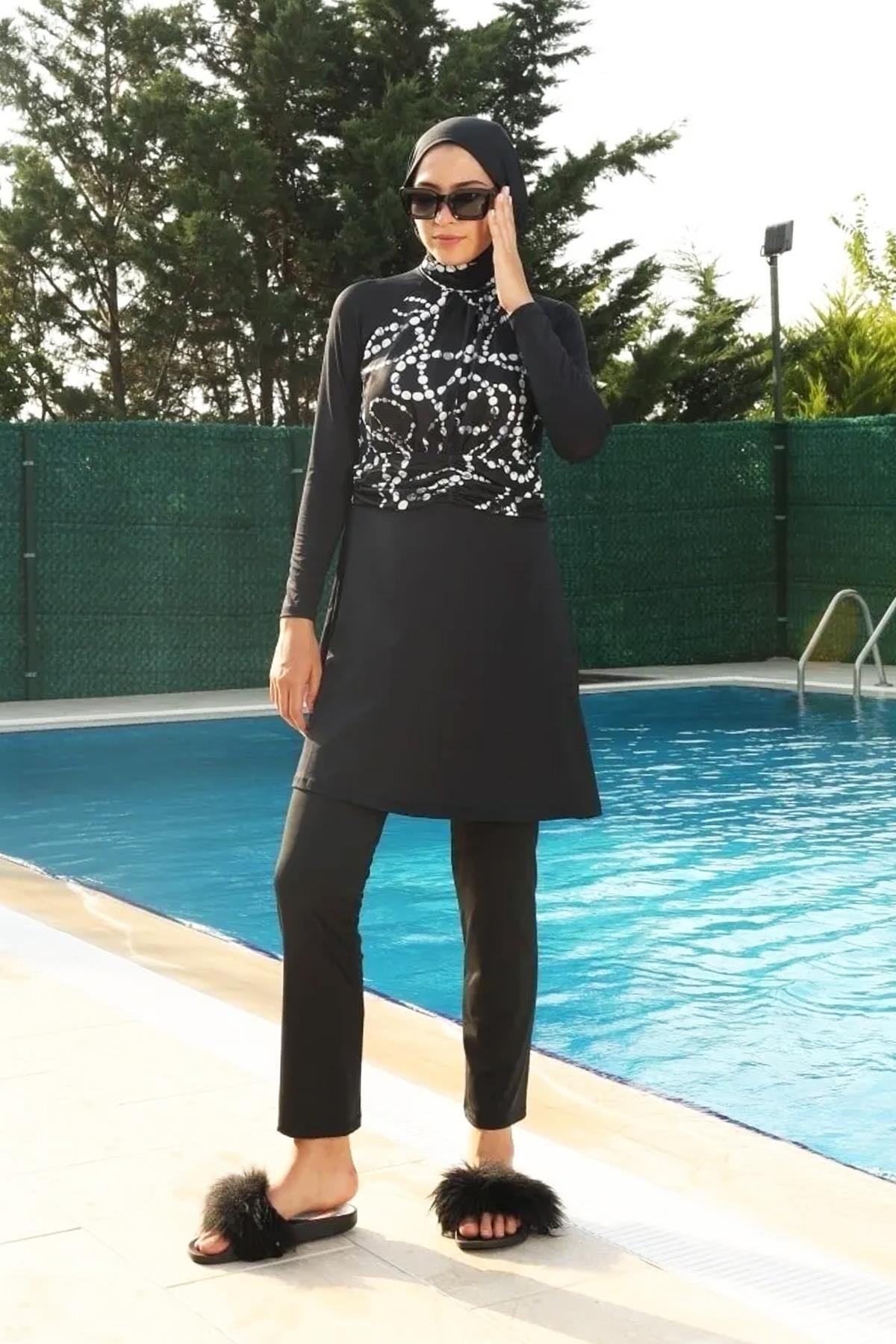 Likralı Tam Kapalı Mayo 259/01 Remsa Mayo