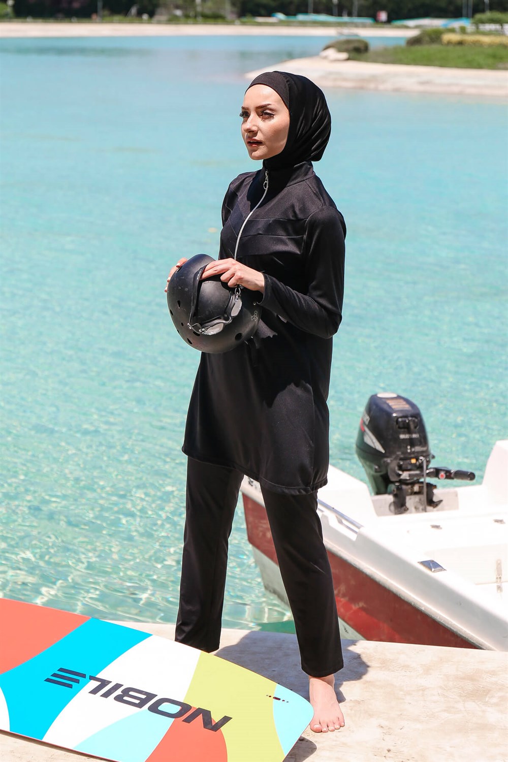 Likralı Tam Kapalı Mayo R1123