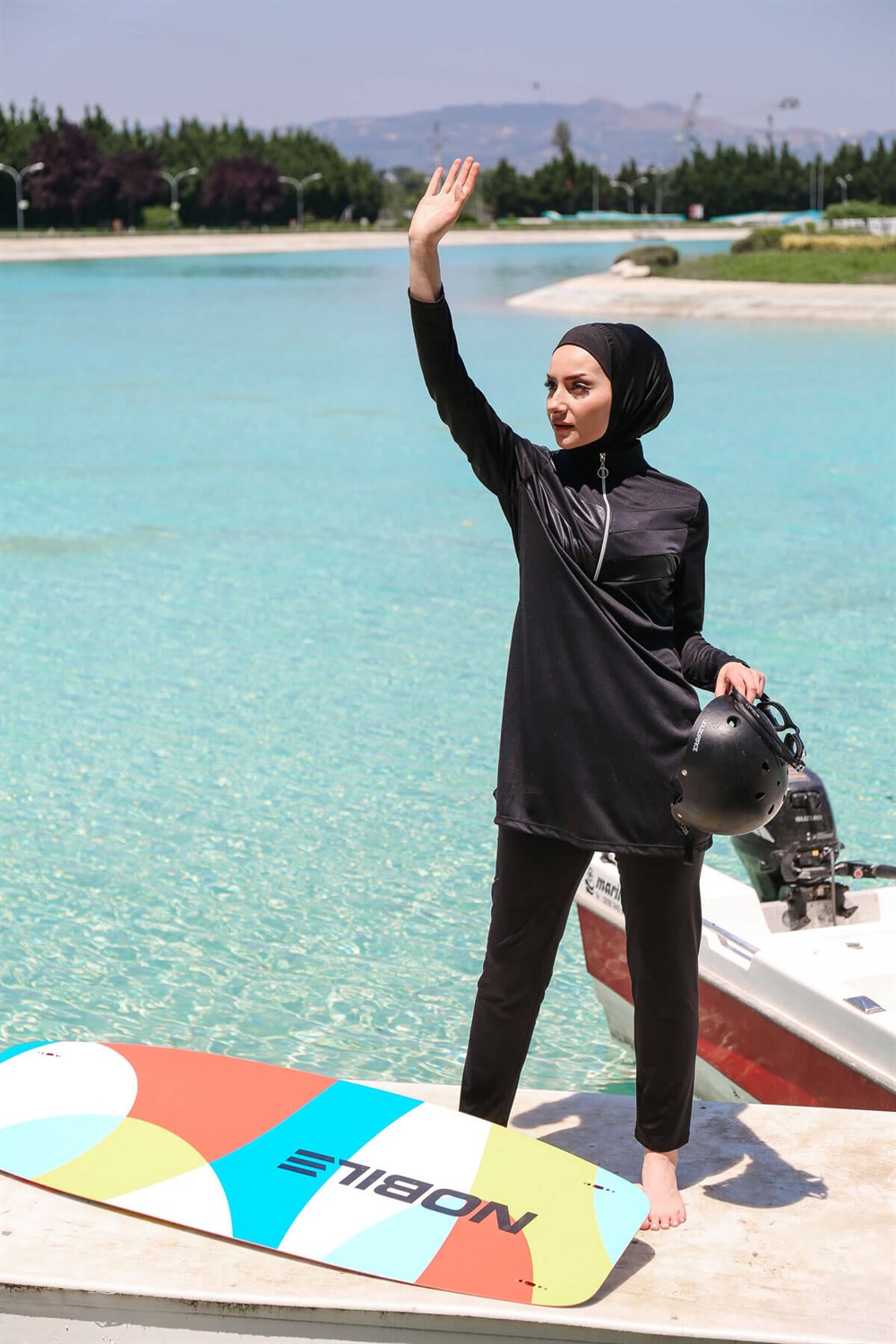 Likralı Tam Kapalı Mayo R1123