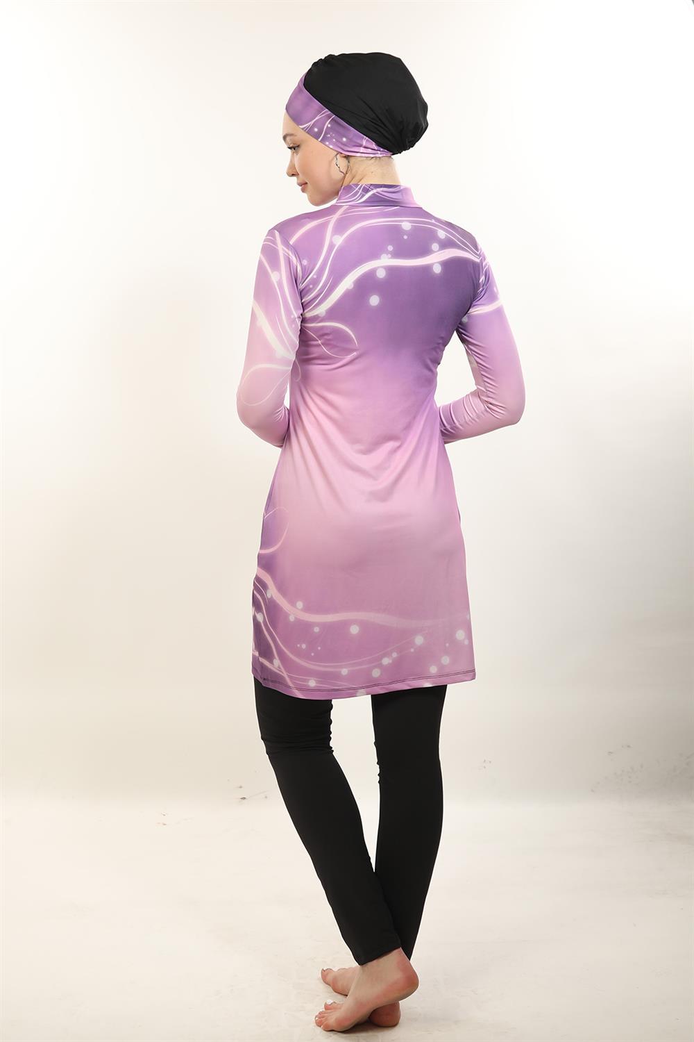 Likralı Tam Kapalı Tesettür Mayo 2016 Işıklı 