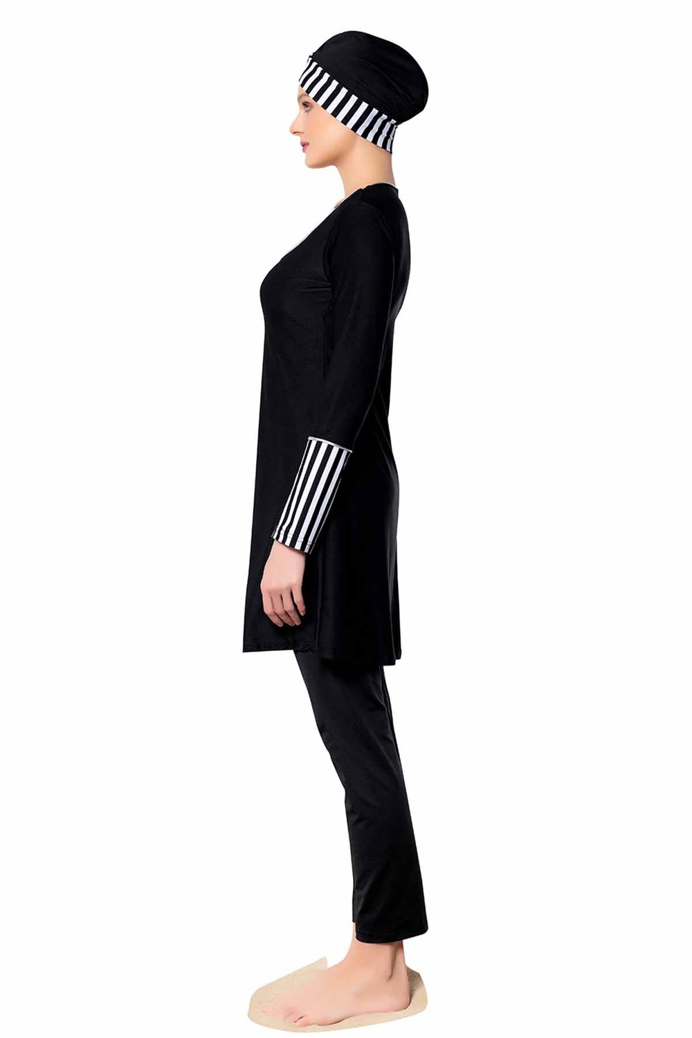 Likralı Tam Kapalı Tesettür Mayo 22130-1 