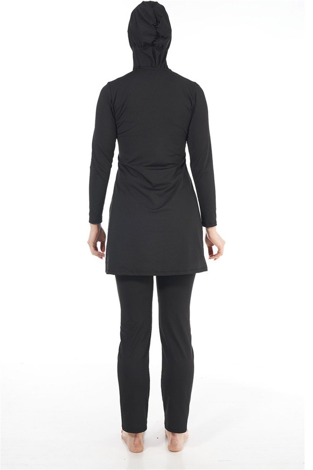 Likralı Tam Kapalı Tesettür Mayo 22901 Siyah