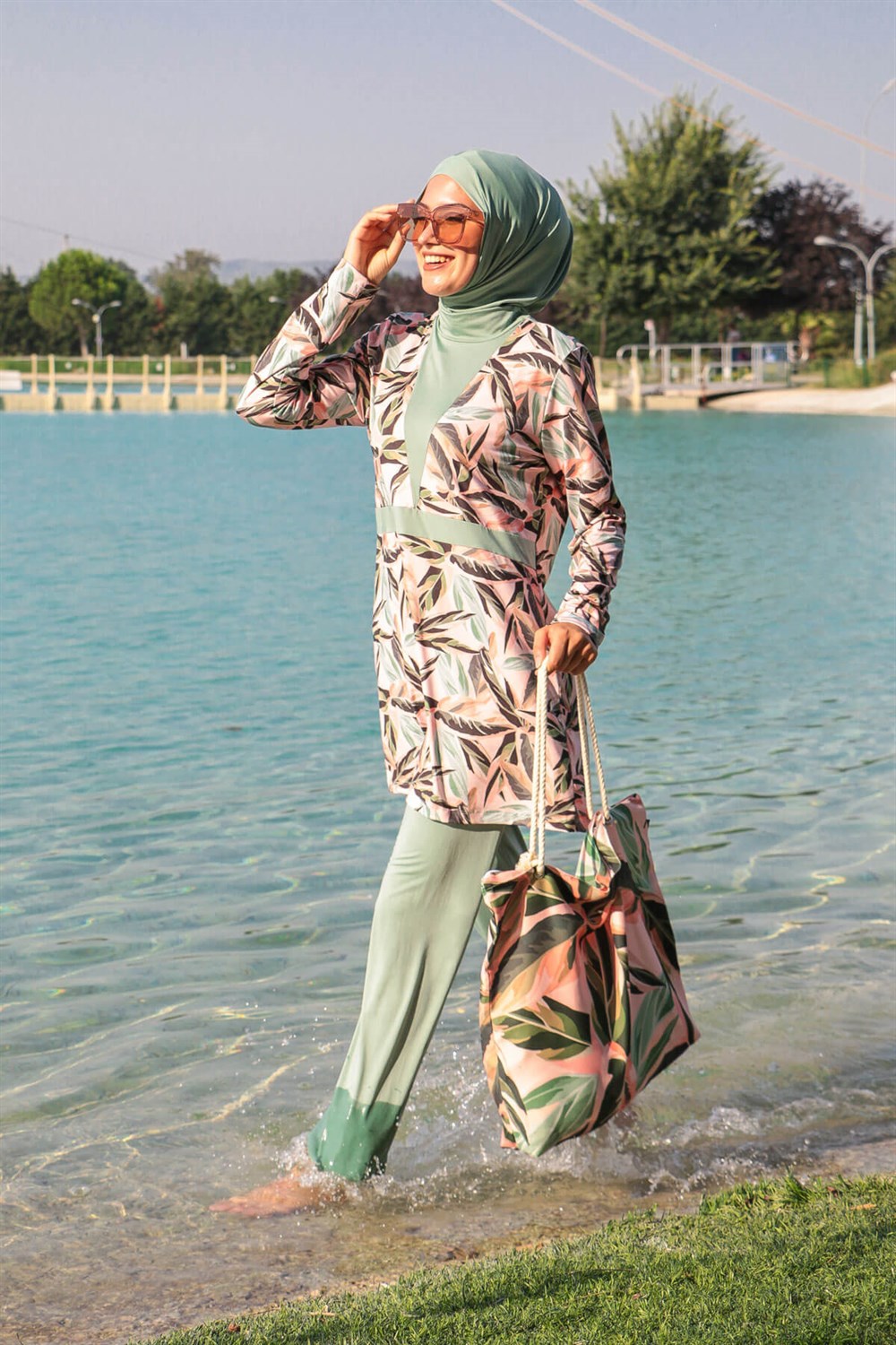 Likralı Tam Kapalı Tesettür Mayo M2123 Remsa Mayo