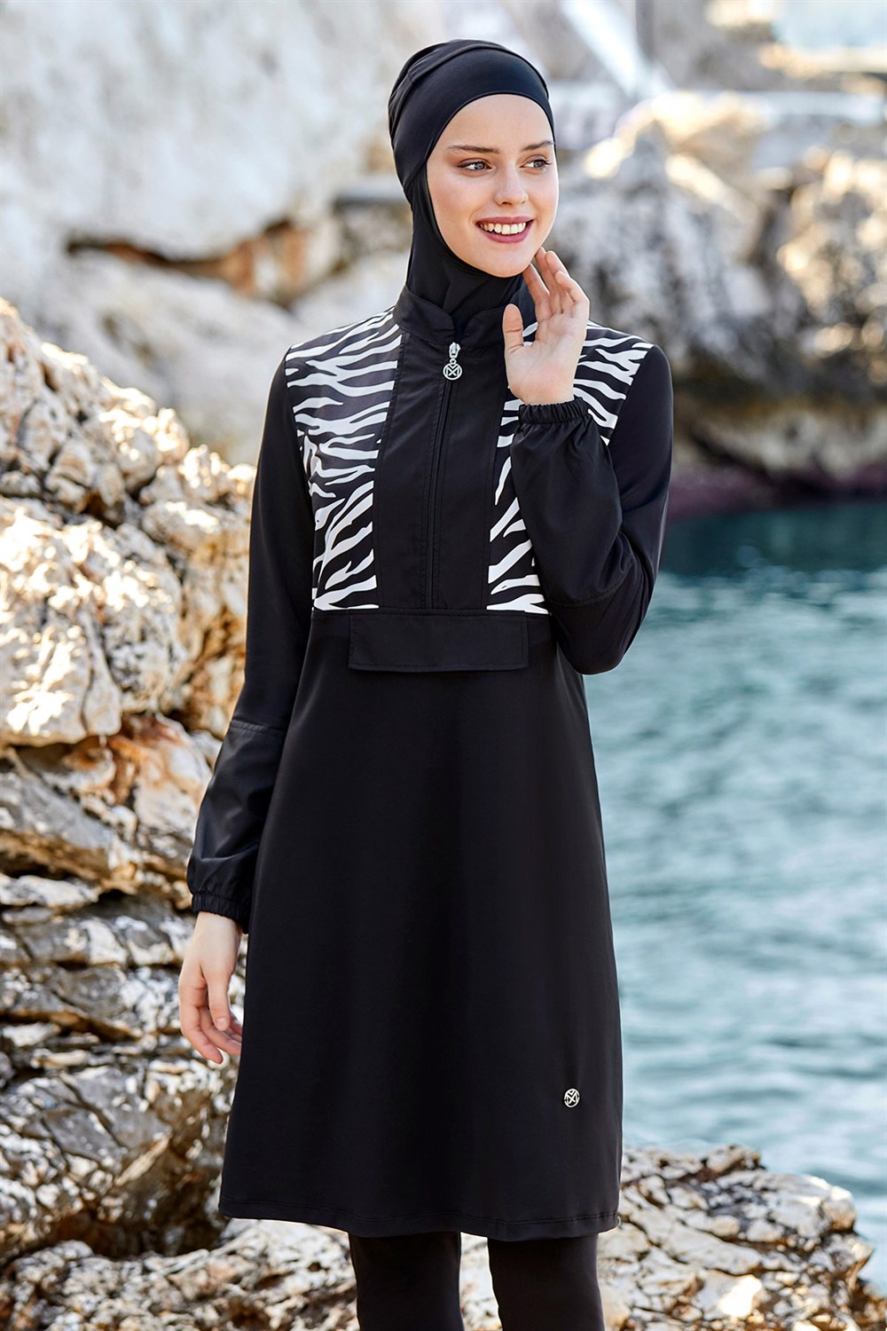 Likralı Tam Kapalı Tesettür Mayo Maresiva 0522