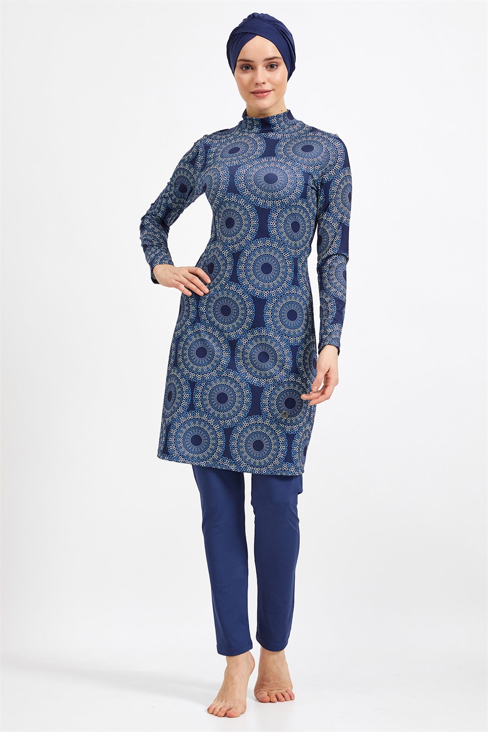 Likralı Tam Kapalı Tesettür Mayo Maresiva 0502