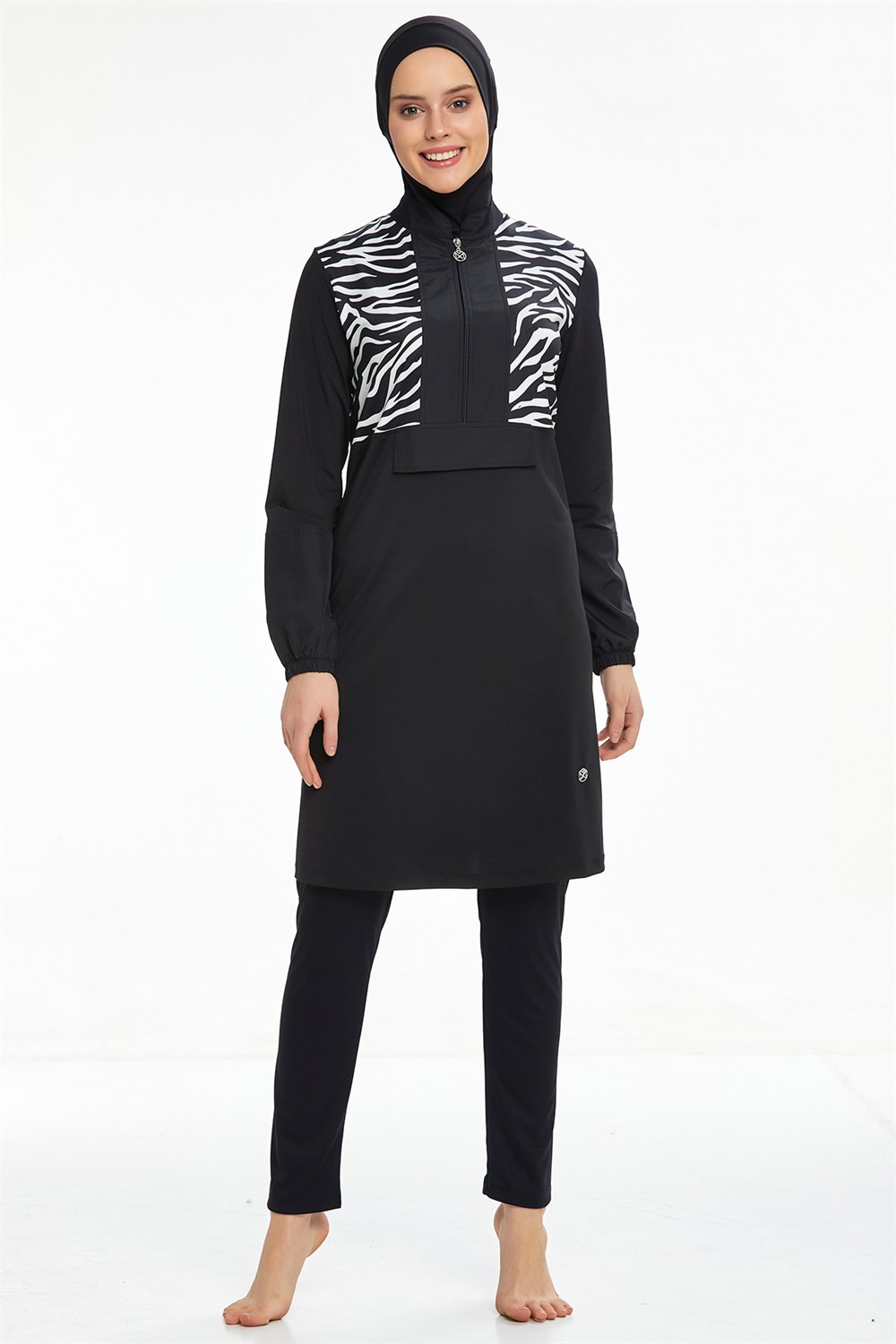 Likralı Tam Kapalı Tesettür Mayo Maresiva 0522