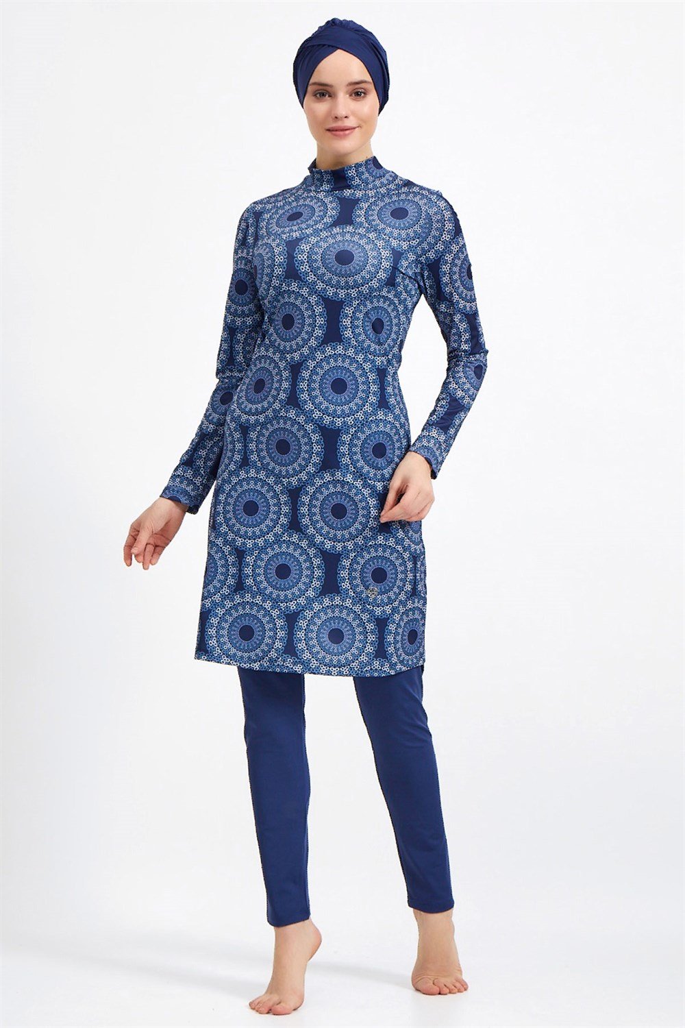 Likralı Tam Kapalı Tesettür Mayo Maresiva 0502