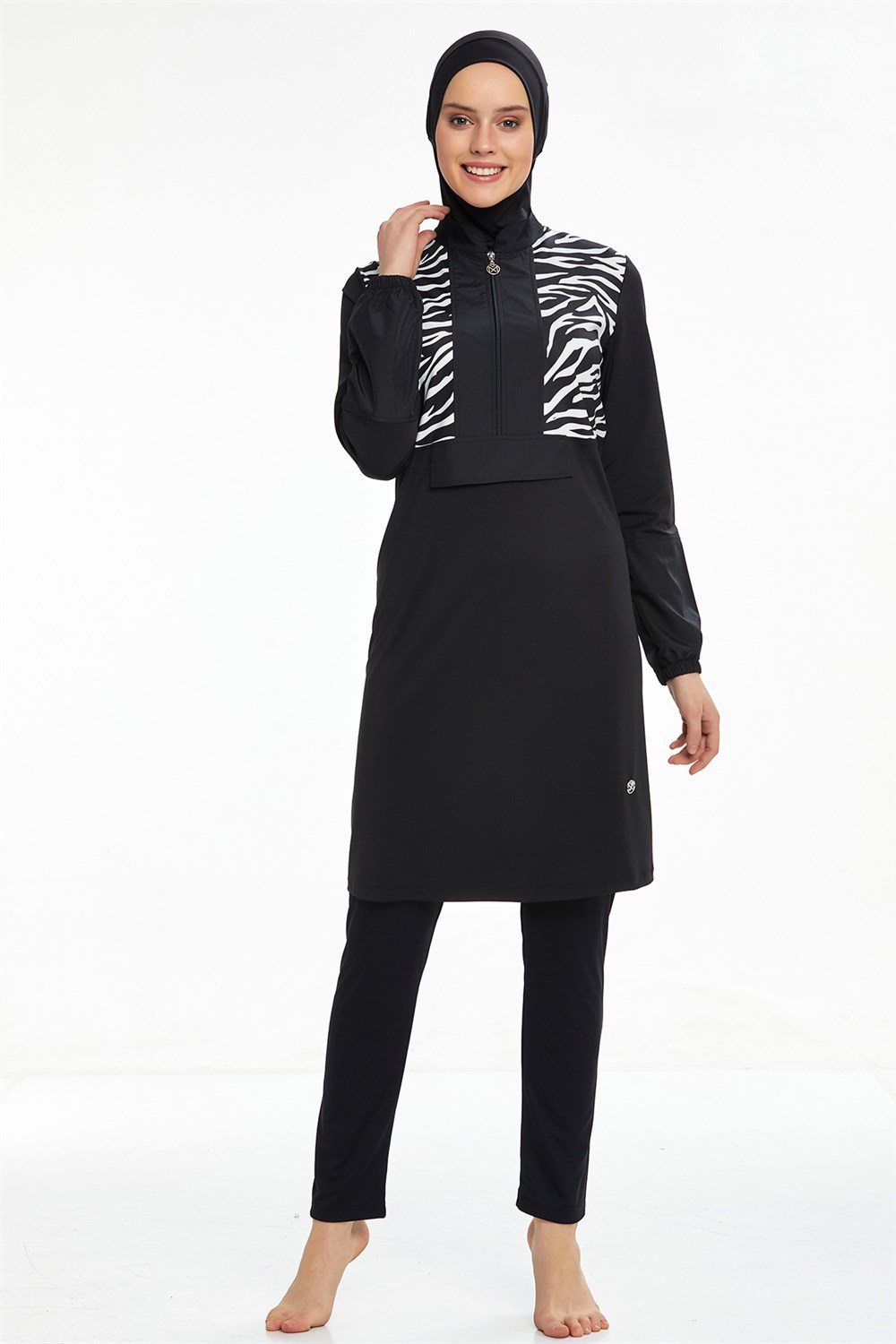 Likralı Tam Kapalı Tesettür Mayo Maresiva 0522