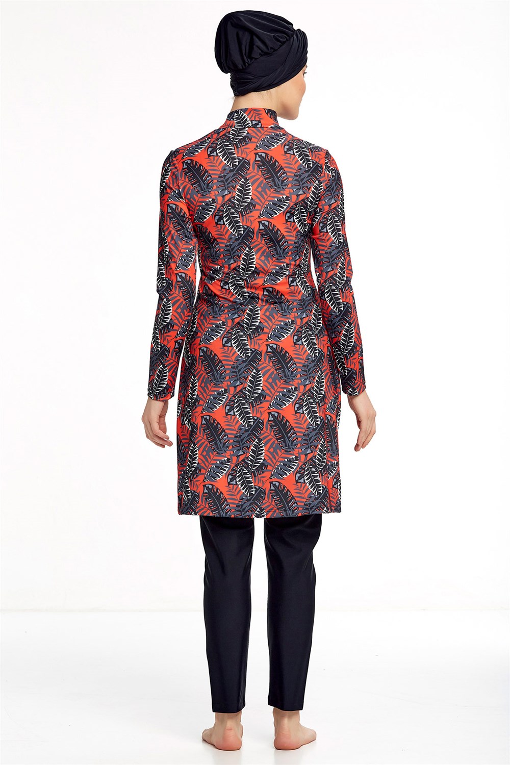 Likralı Tam Kapalı Tesettür Mayo Maresiva 0511 Siyah