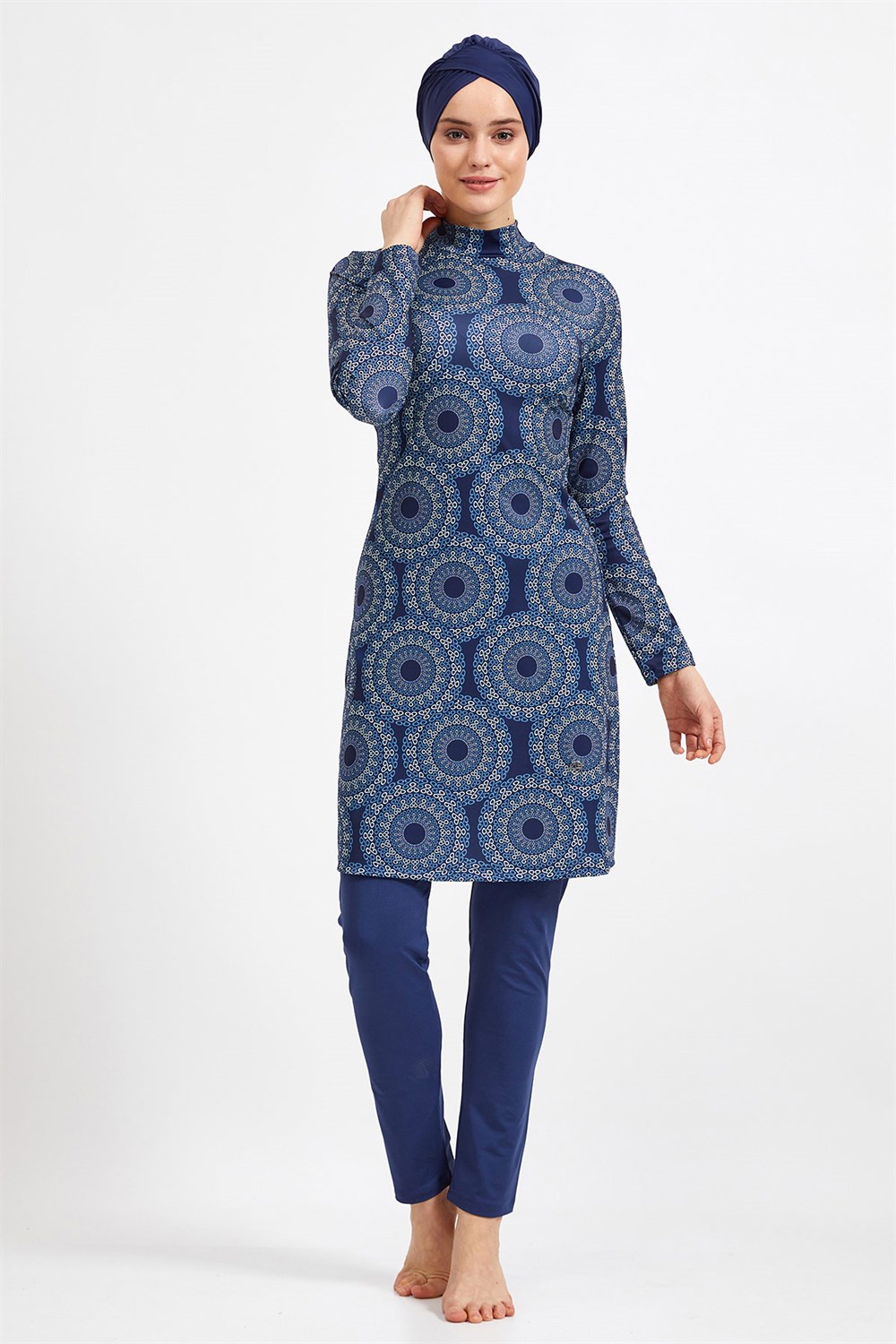 Likralı Tam Kapalı Tesettür Mayo Maresiva 0502