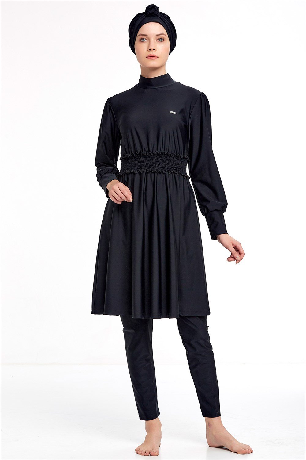 Likralı Tesettür Mayo 4332 Siyah