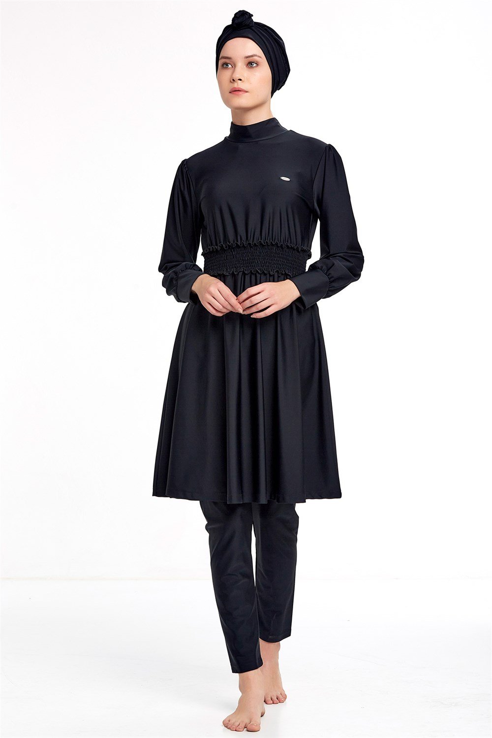 Likralı Tesettür Mayo 4332 Siyah