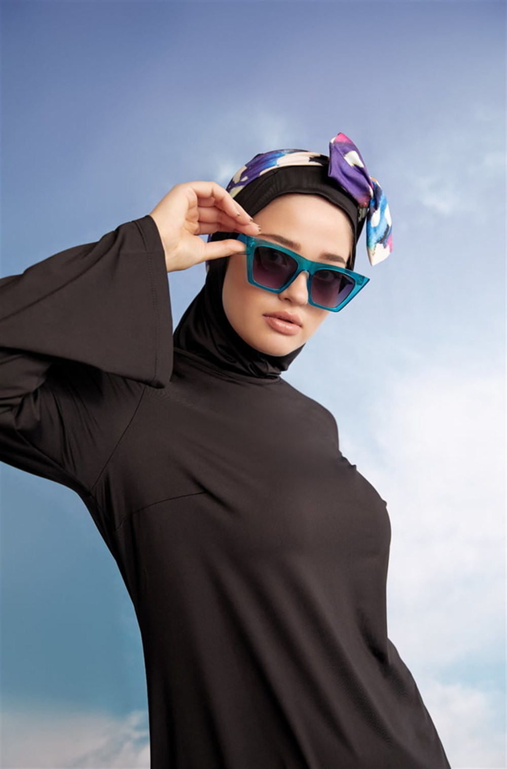 Mayovera Büyük Beden Bol Paça Batik Desen Batik Desen Mayo