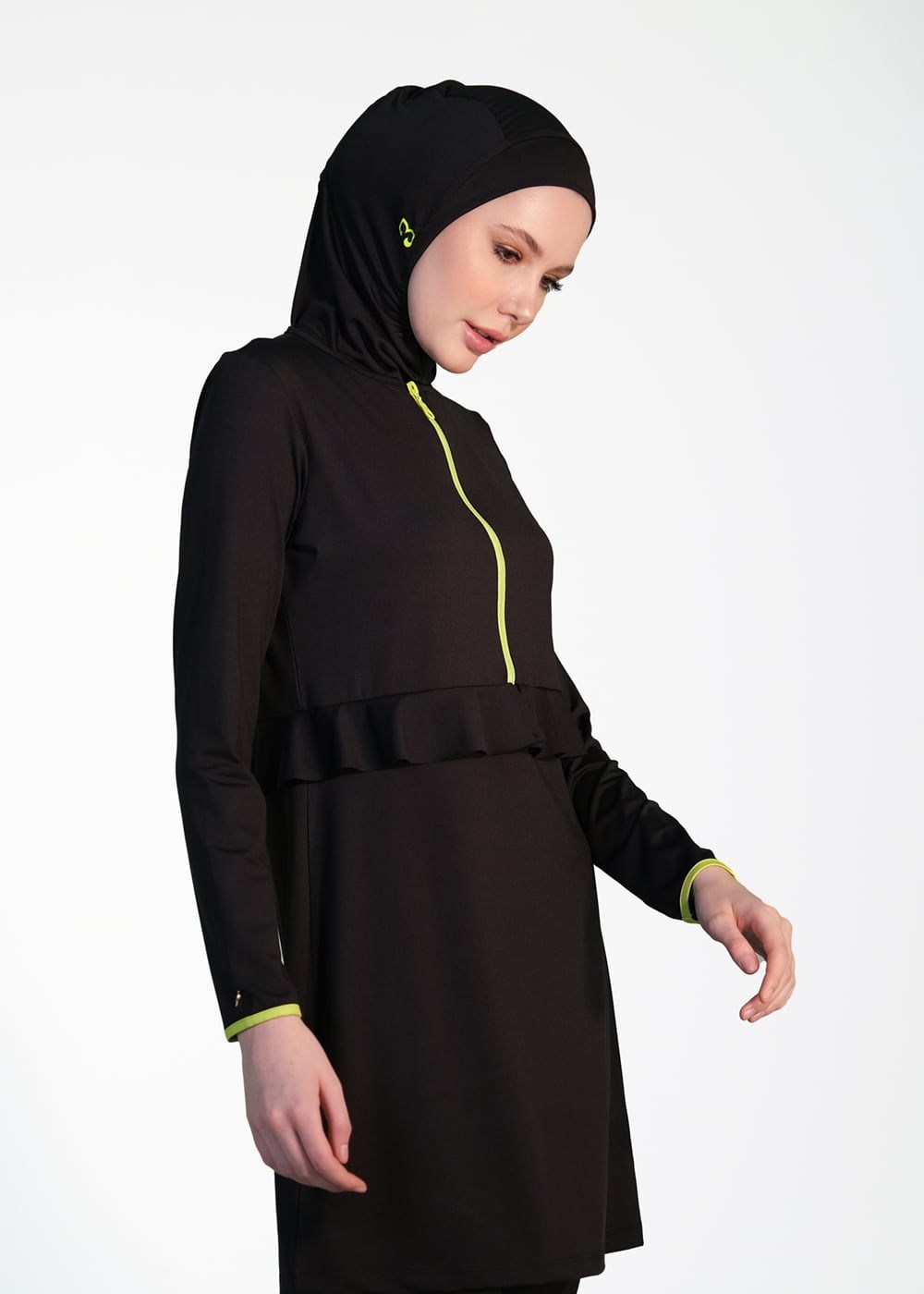 Mayovera Fosforlu Fermuar Tasarım Mayo Tam Kapalı Mayo Remsa Mayo