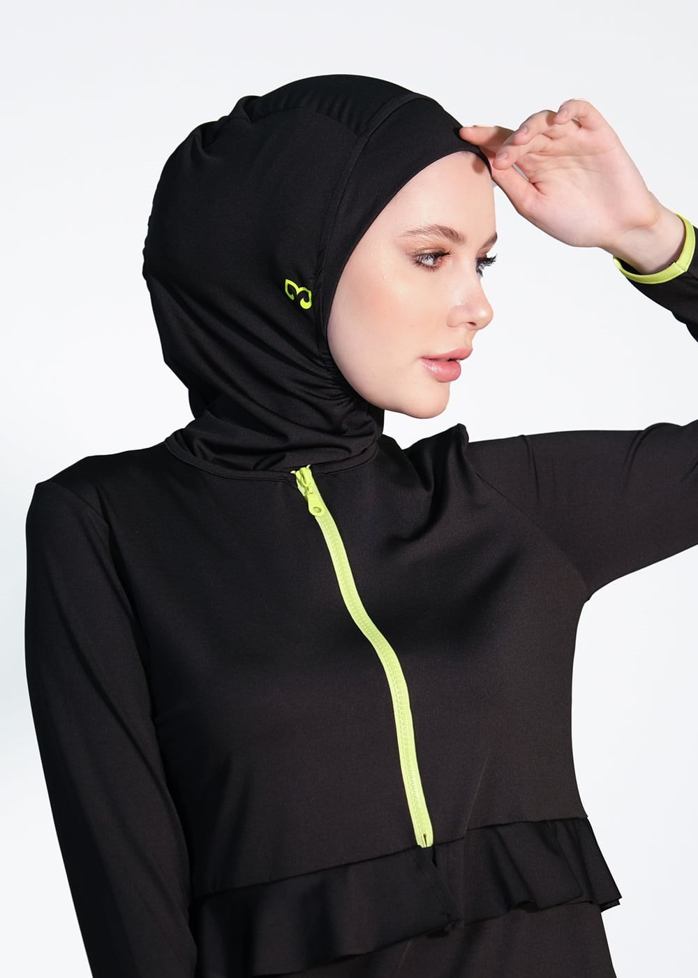 Mayovera Fosforlu Fermuar Tasarım Mayo Tam Kapalı Mayo Remsa Mayo