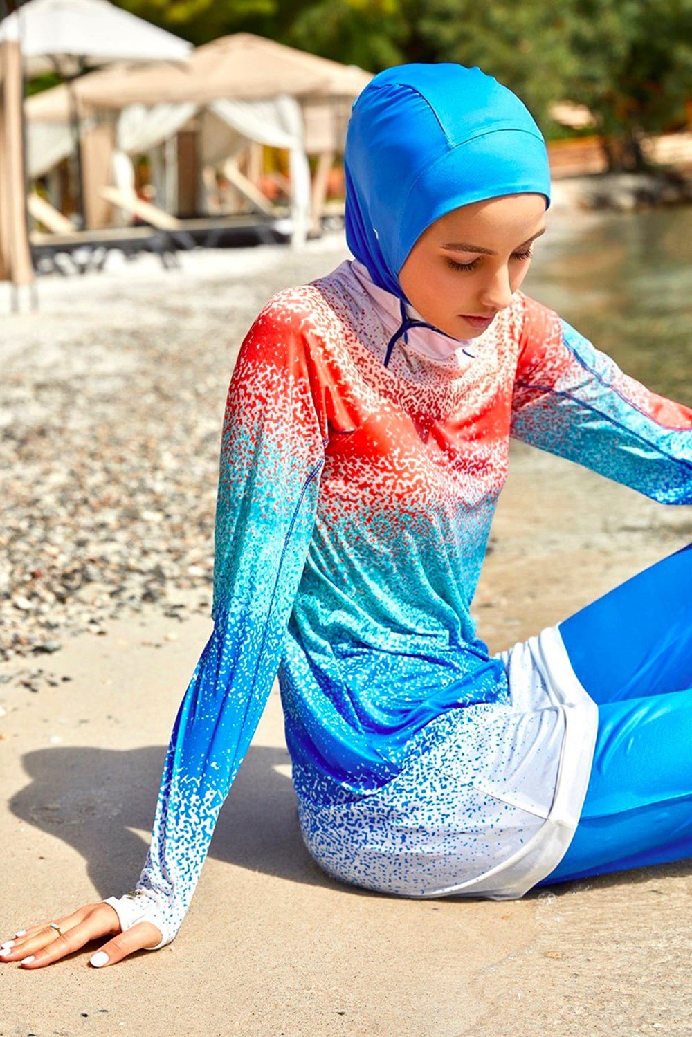 Mayovera Ombreli Spor Tasarım Mayo Tam Kapalı Mayo Remsa Mayo