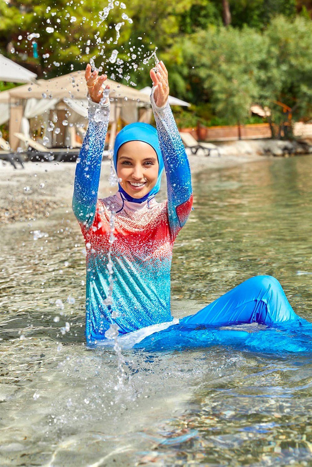 Mayovera Ombreli Spor Tasarım Mayo Tam Kapalı Mayo Remsa Mayo