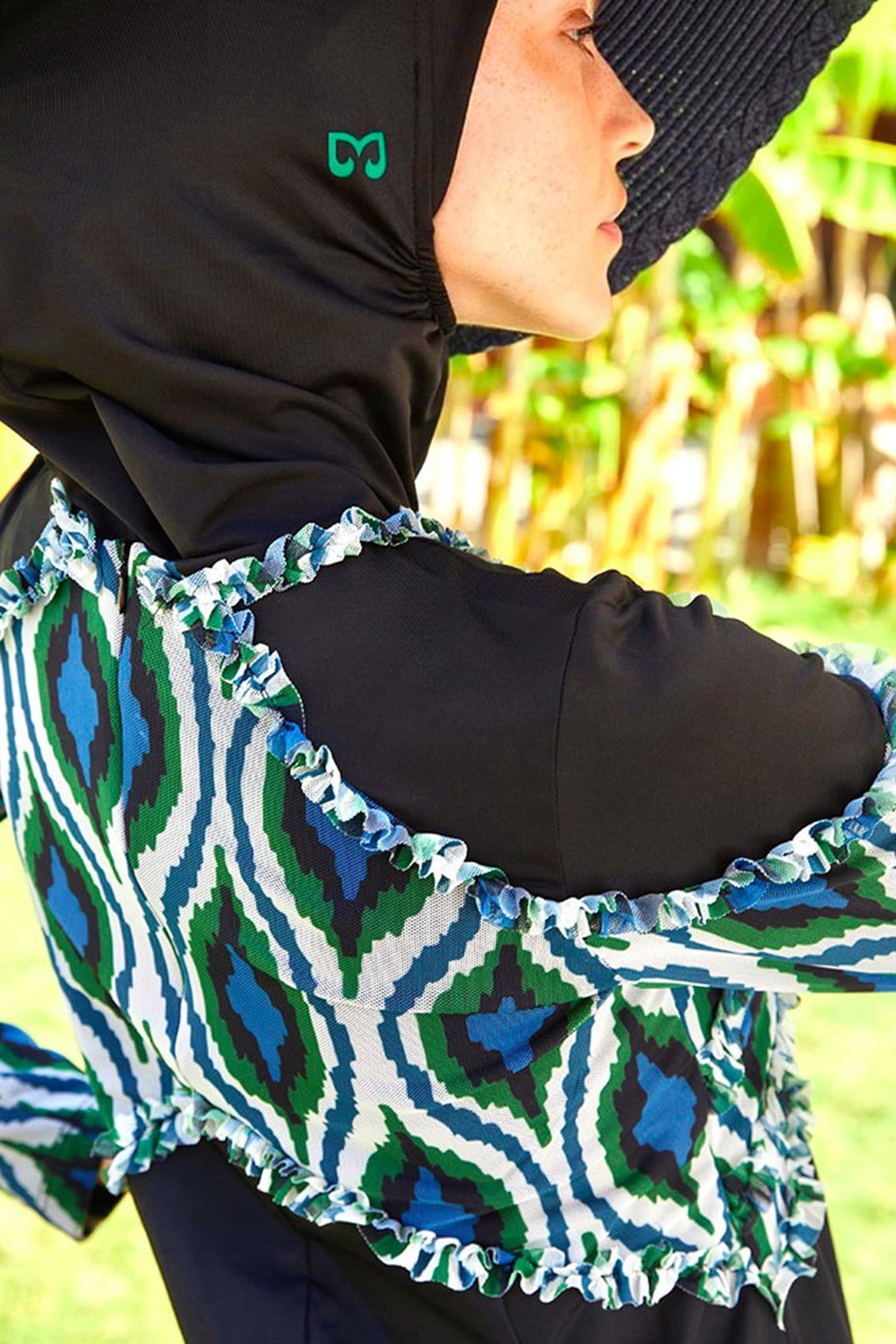 Mayovera Osmanlı Tül Tasarım Mayo Tam Kapalı Mayo Remsa Mayo