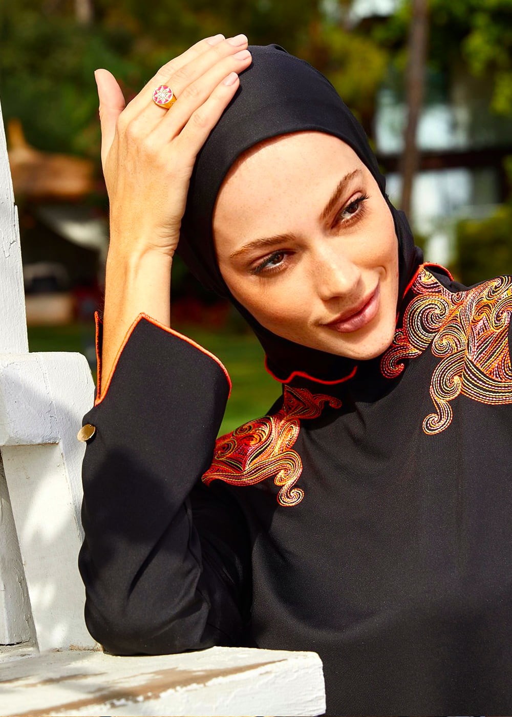 Mayovera Payet Nakış Tasarım Mayo Pembe Tam Kapalı Mayo Remsa Mayo