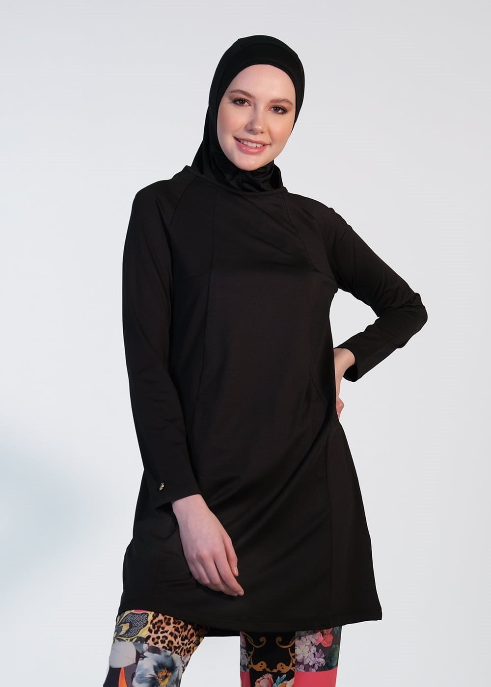 Mayovera Siyah Spor Tek Üst Remsa Mayo