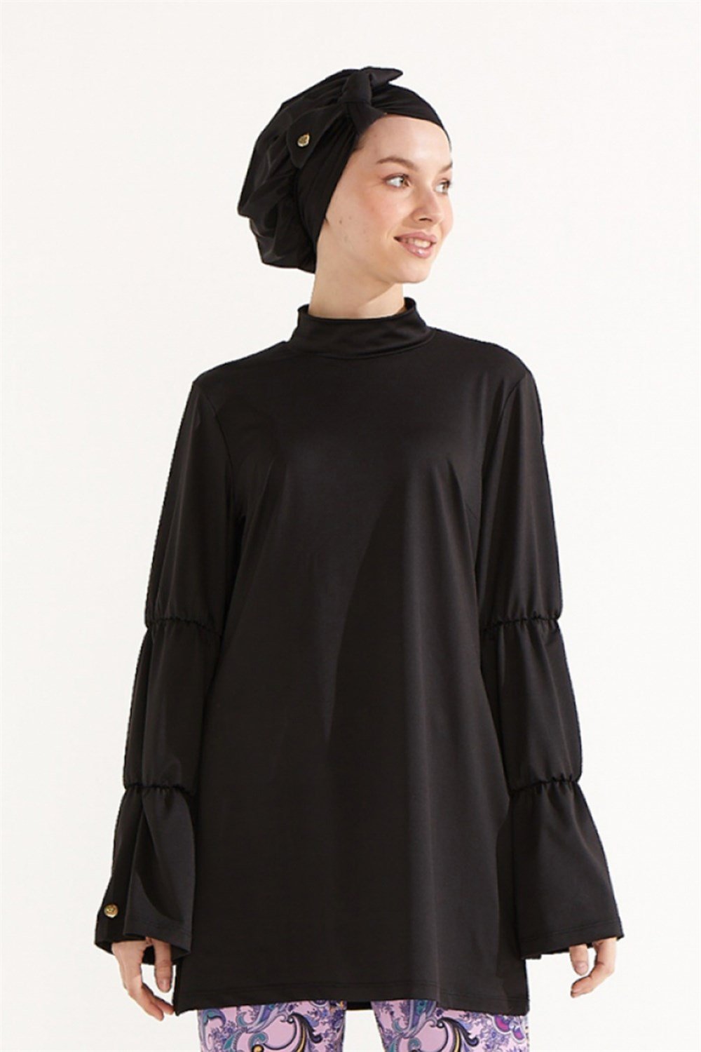 Mayovera Tek Üst Mayo Siyah Remsa Mayo