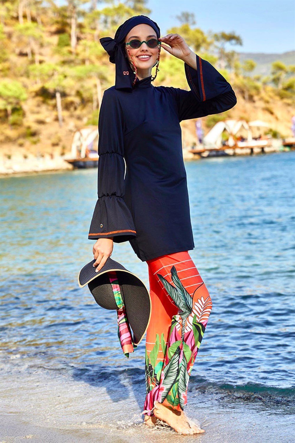 Mayovera Tropikal Tasarım Mayo Tam Kapalı Mayo Remsa Mayo