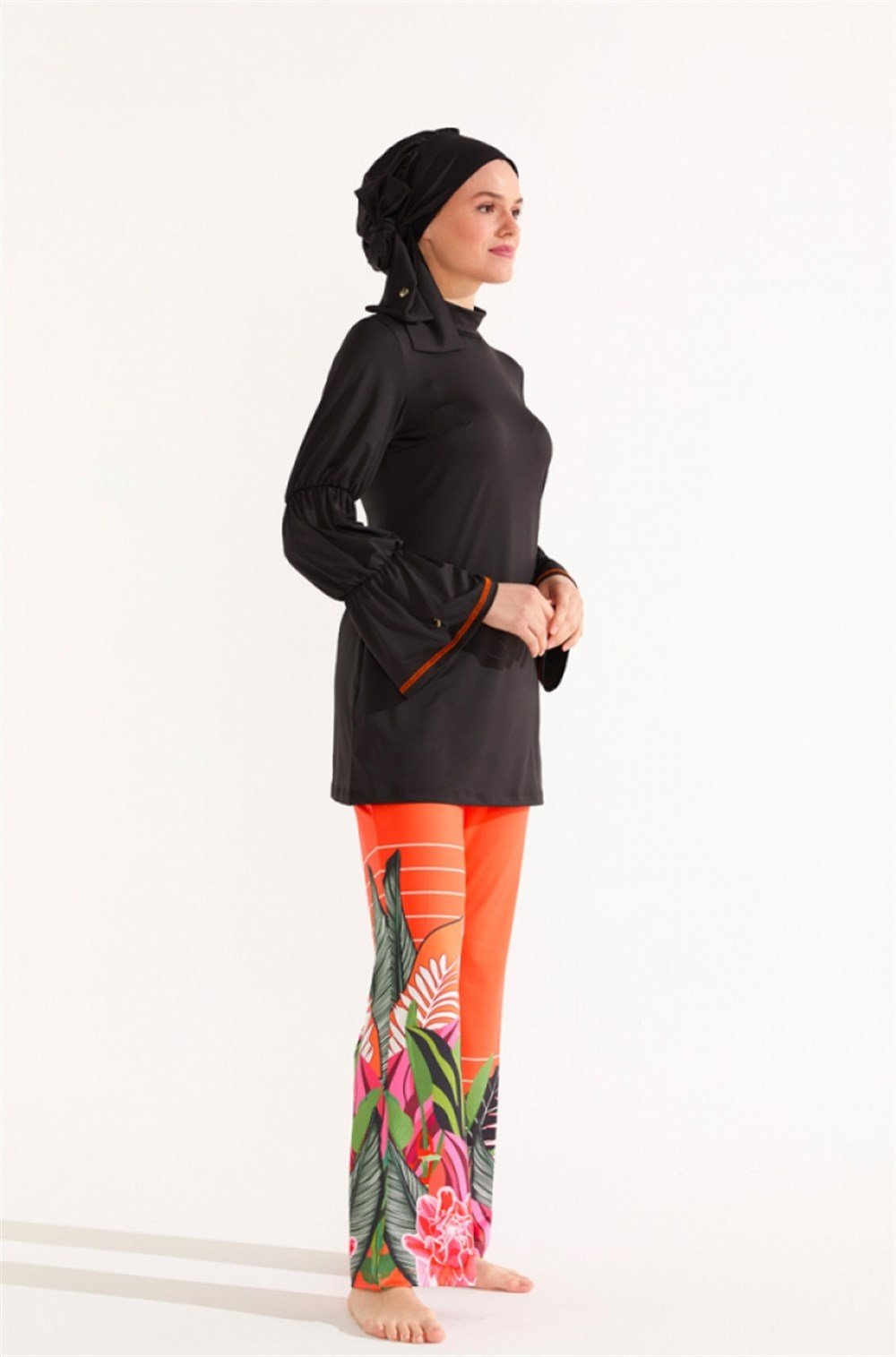 Mayovera Tropikal Tasarım Tesettür Mayo