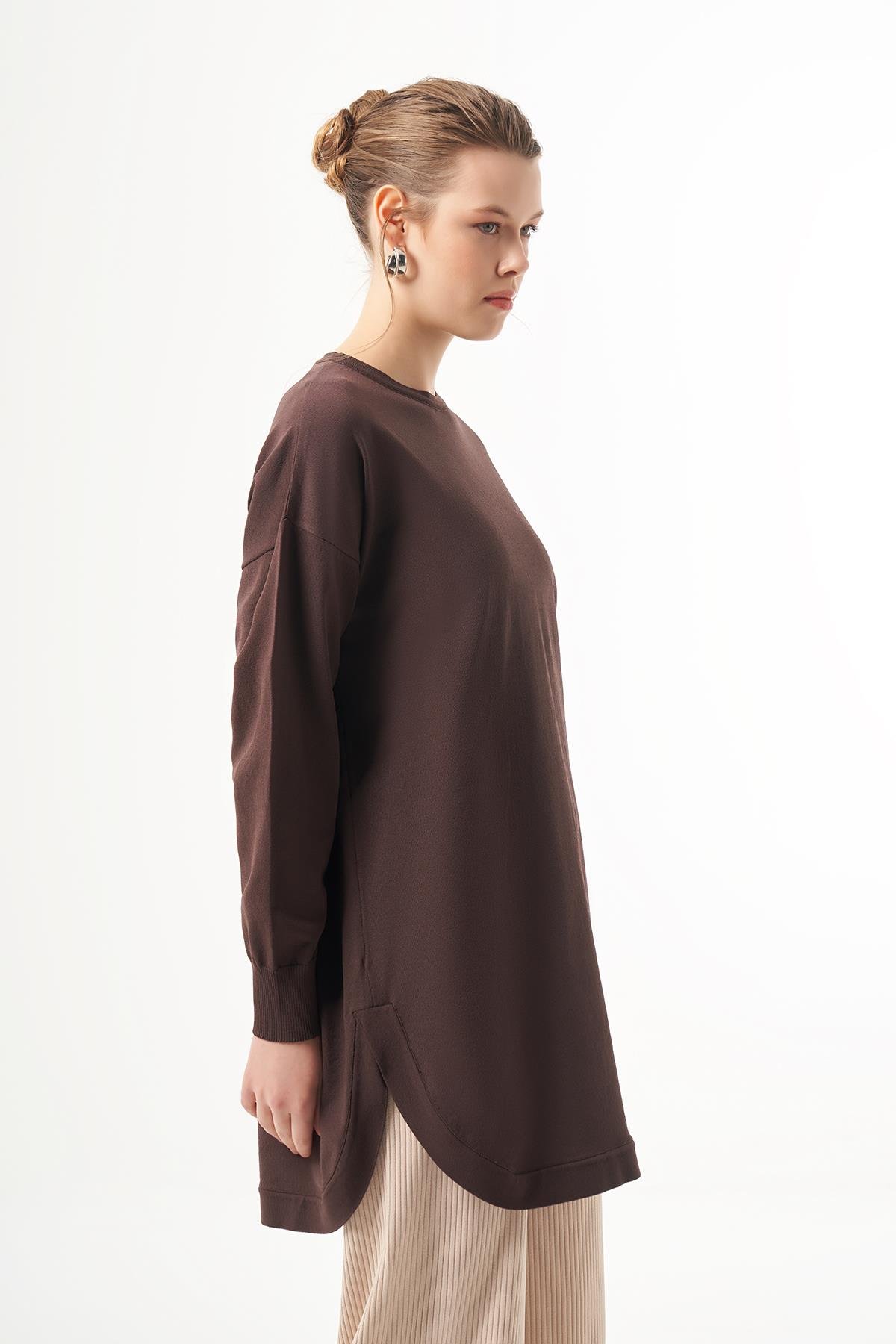 Merserize Oval Kesim Tunik 1200 Kahverengi