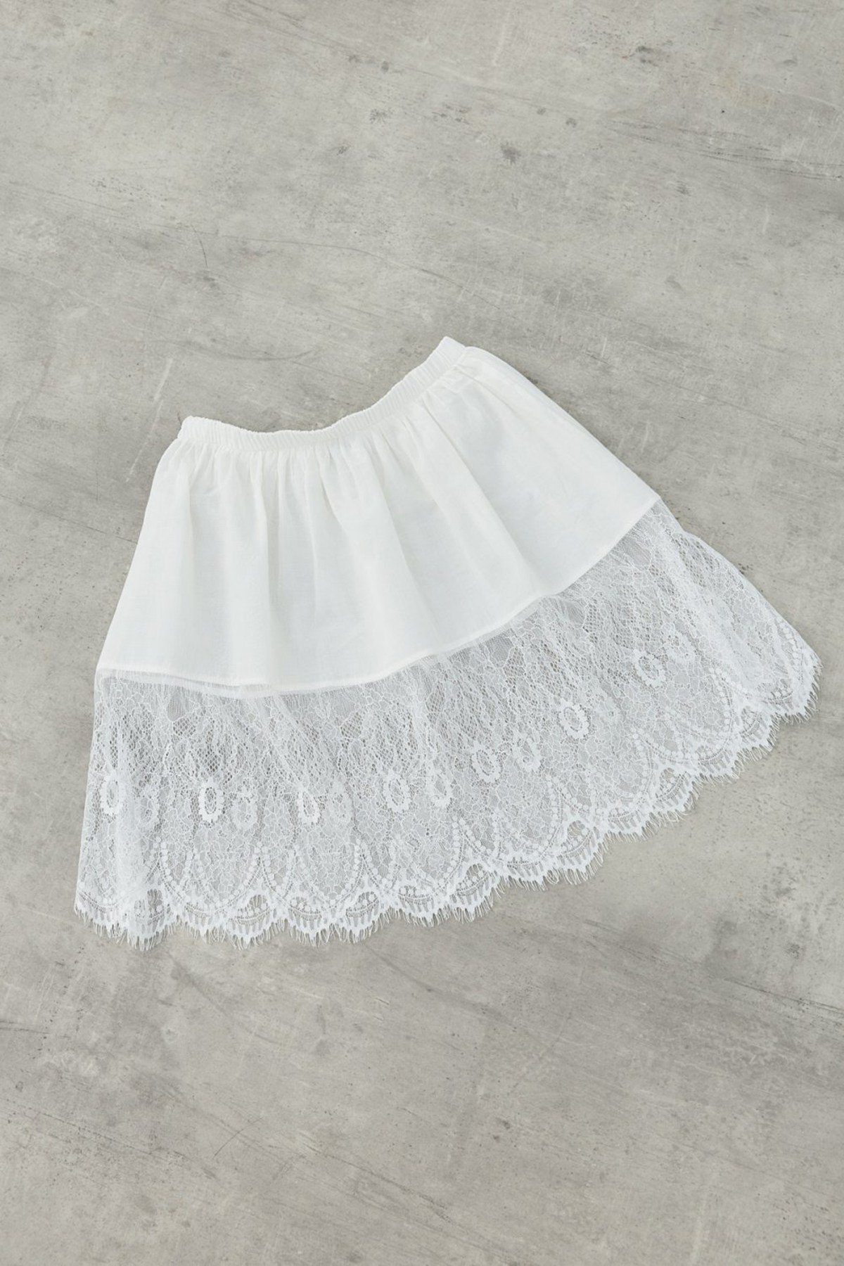Merwish Dantel Detay Etek İçlikli Loly Sweat 1793 İndigo