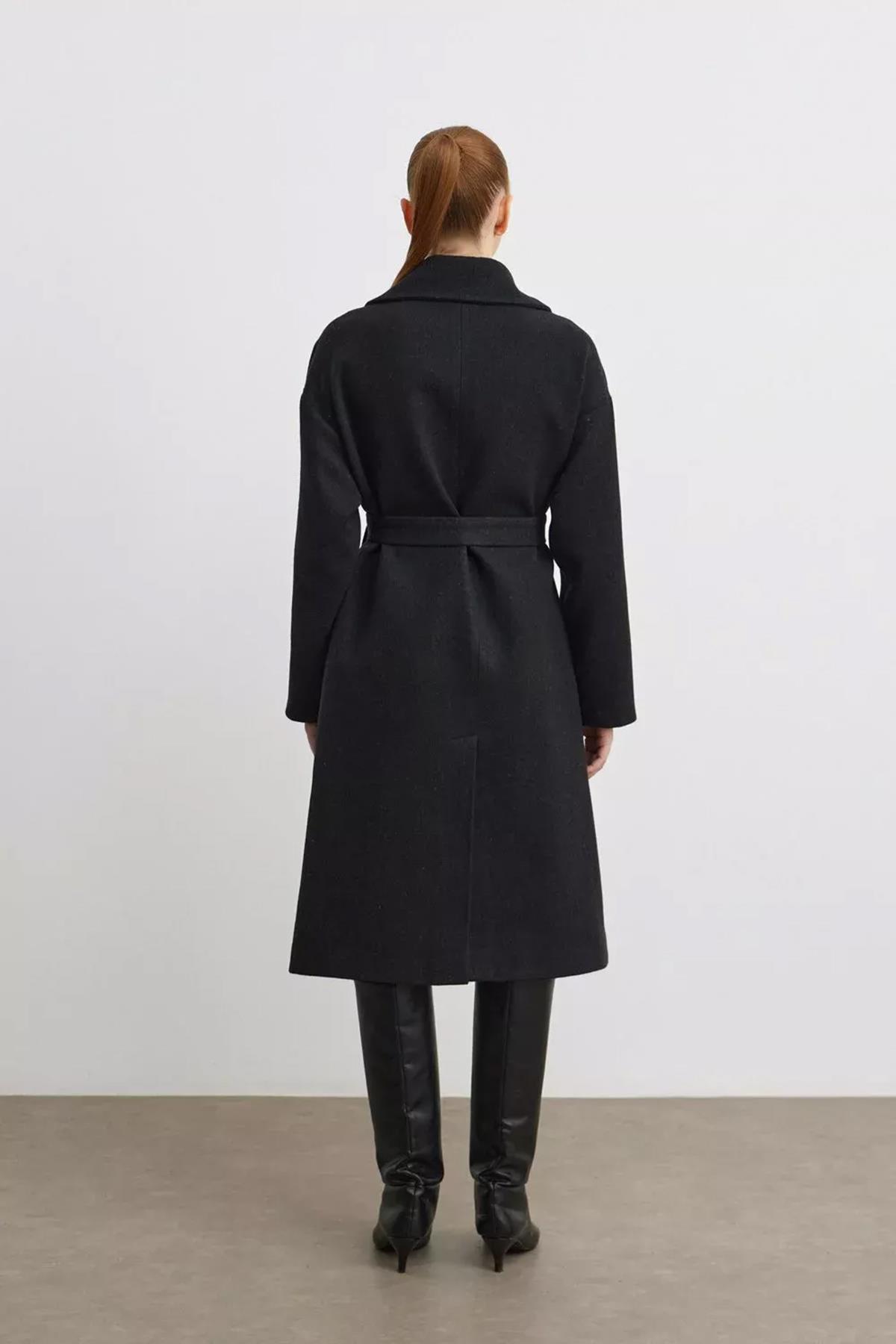 Merwish Kaşe Paris Kaban 1173 Siyah