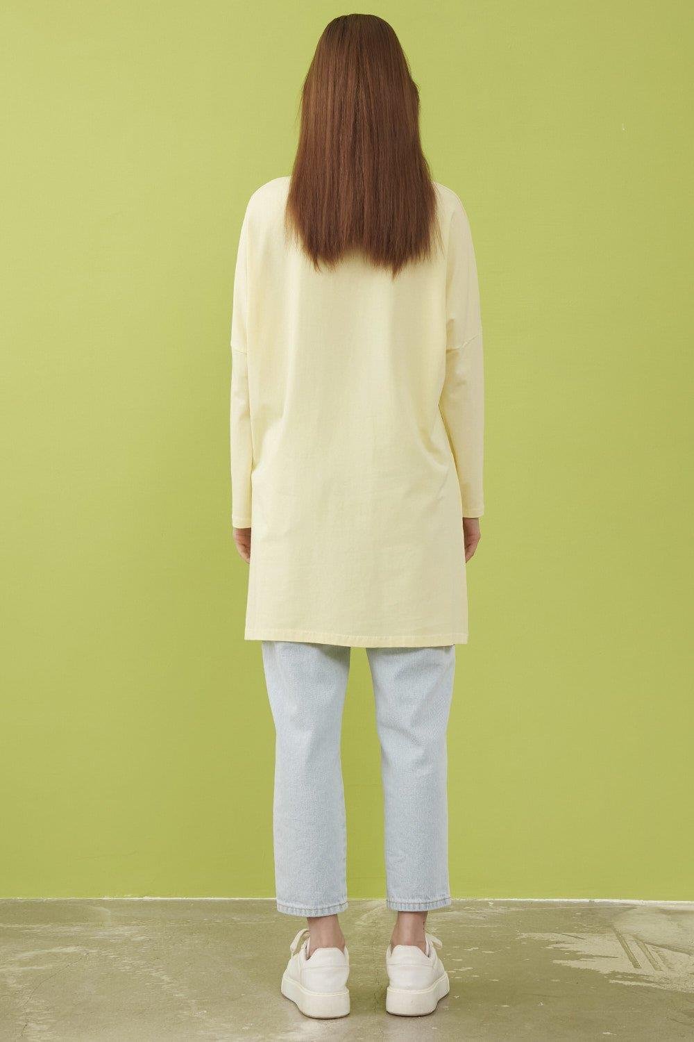 Merwishop Broş Cepli Tunik Sarı