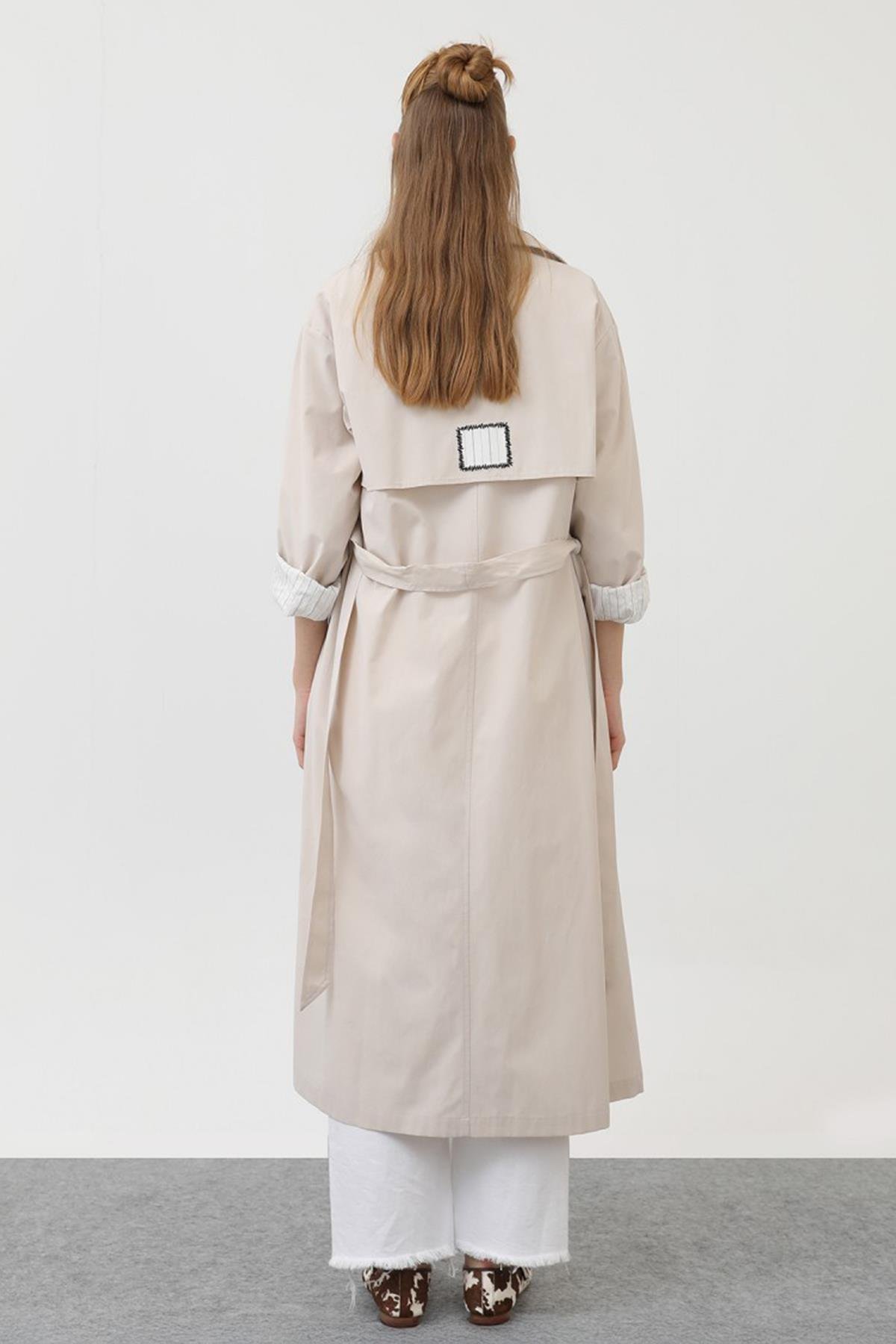 Mevsimlik Trençkot 32141 Bej