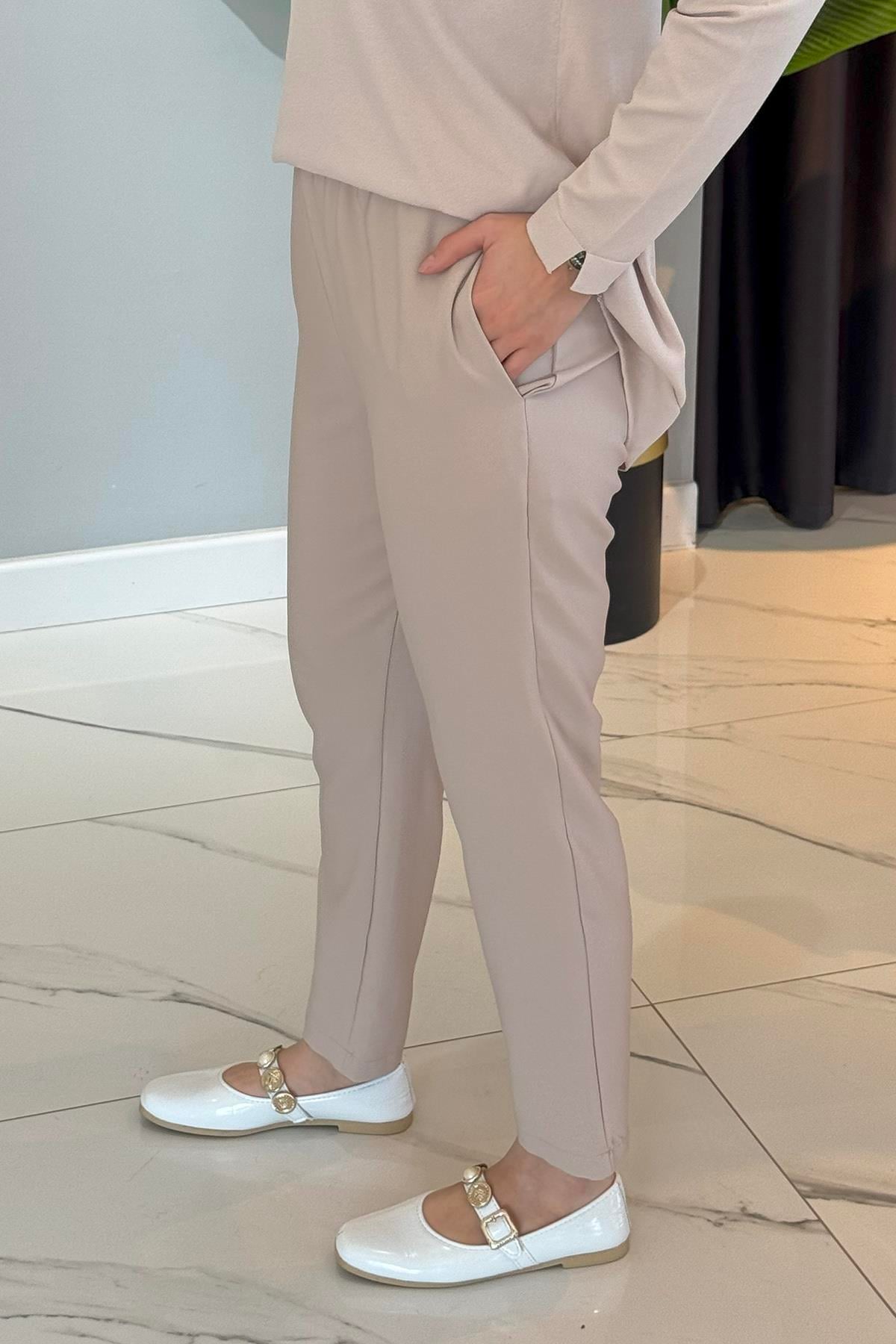 Missemramiss Basic Comfort Pantolon 4831 Bej