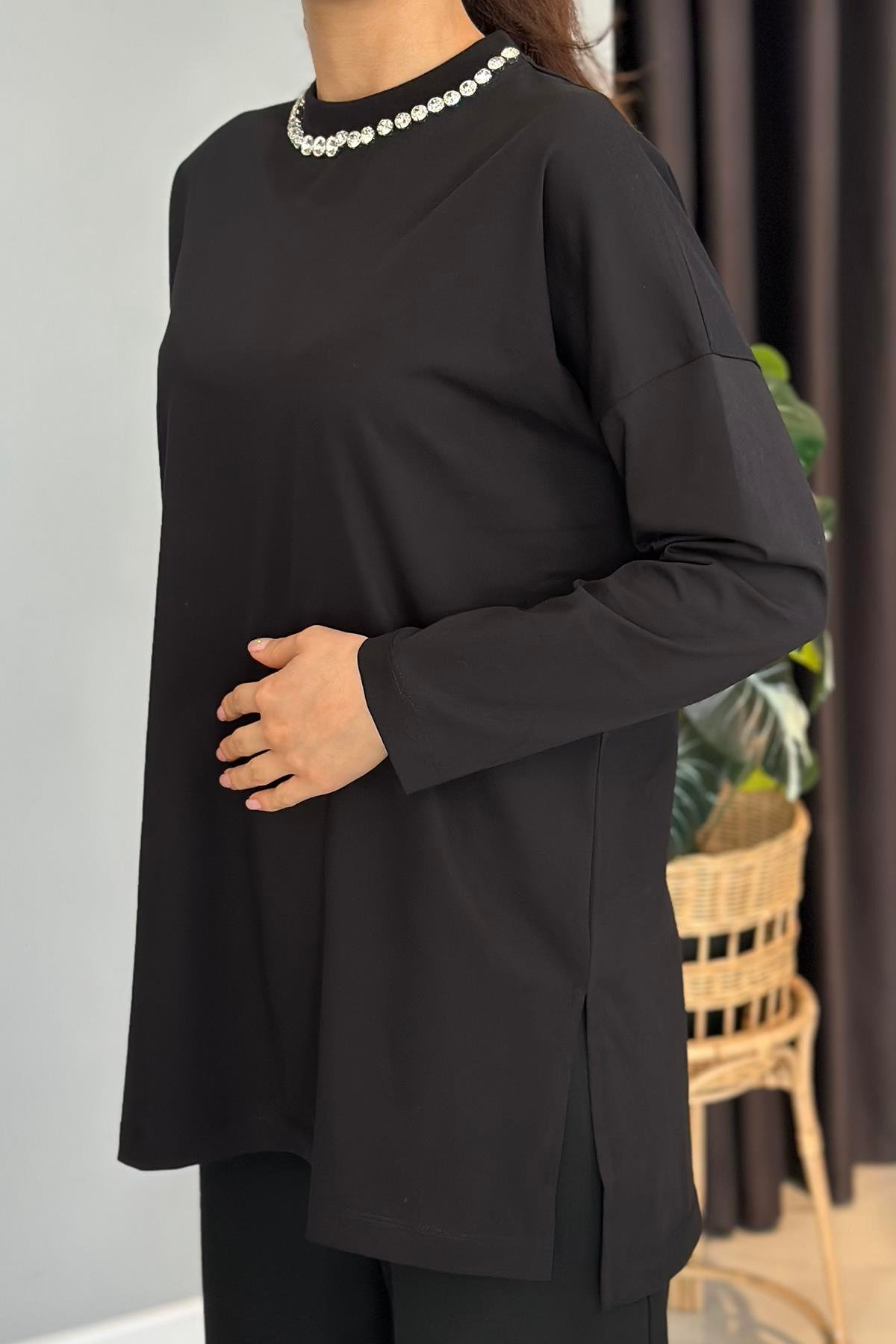 Missemramiss Basic Sweatshirt 4737 Siyah