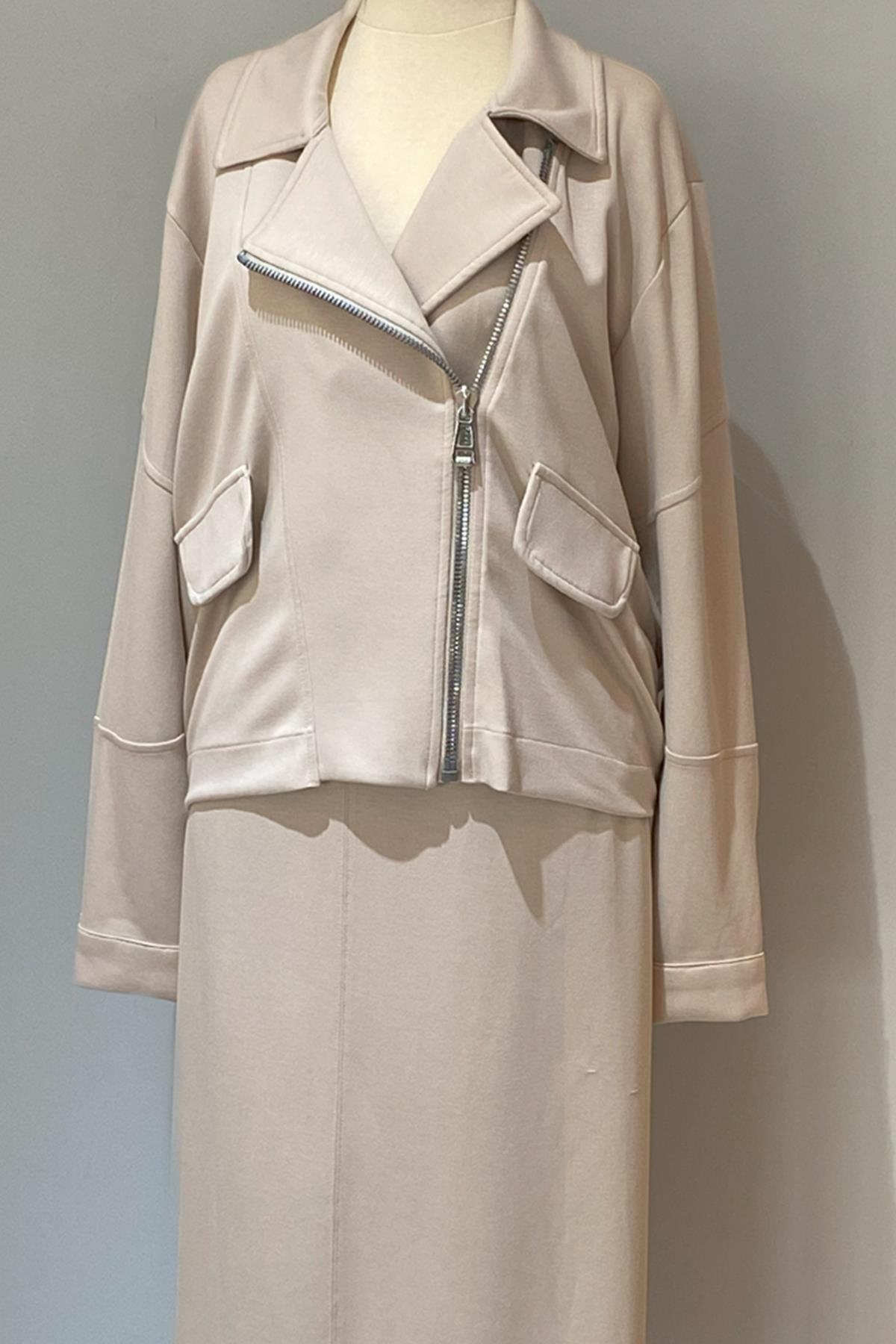 Missemramiss Cep Detay Etekli Takım 4309 Bej