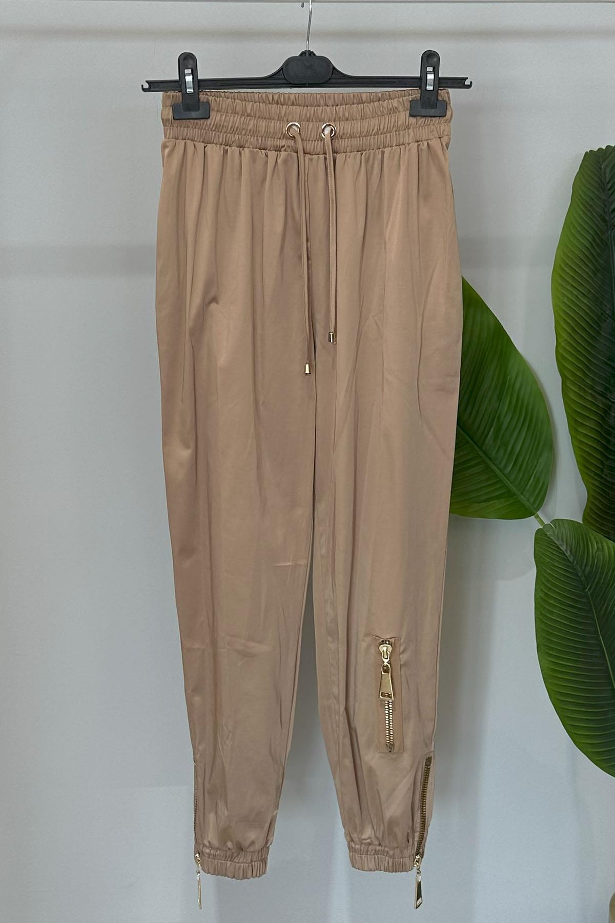 Missemramiss Fermuar Detay Pantolon 4646 Vizon