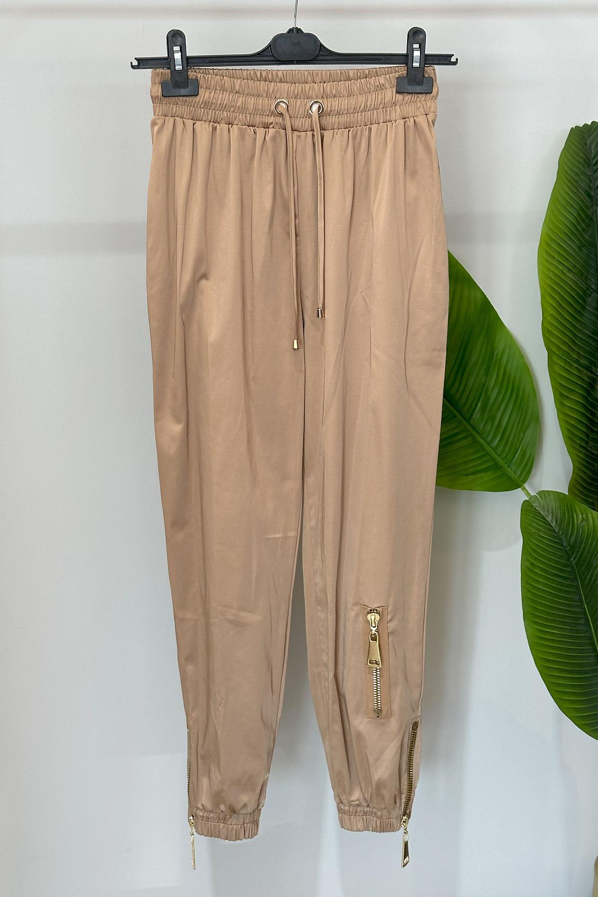 Missemramiss Fermuar Detay Pantolon 4646 Vizon