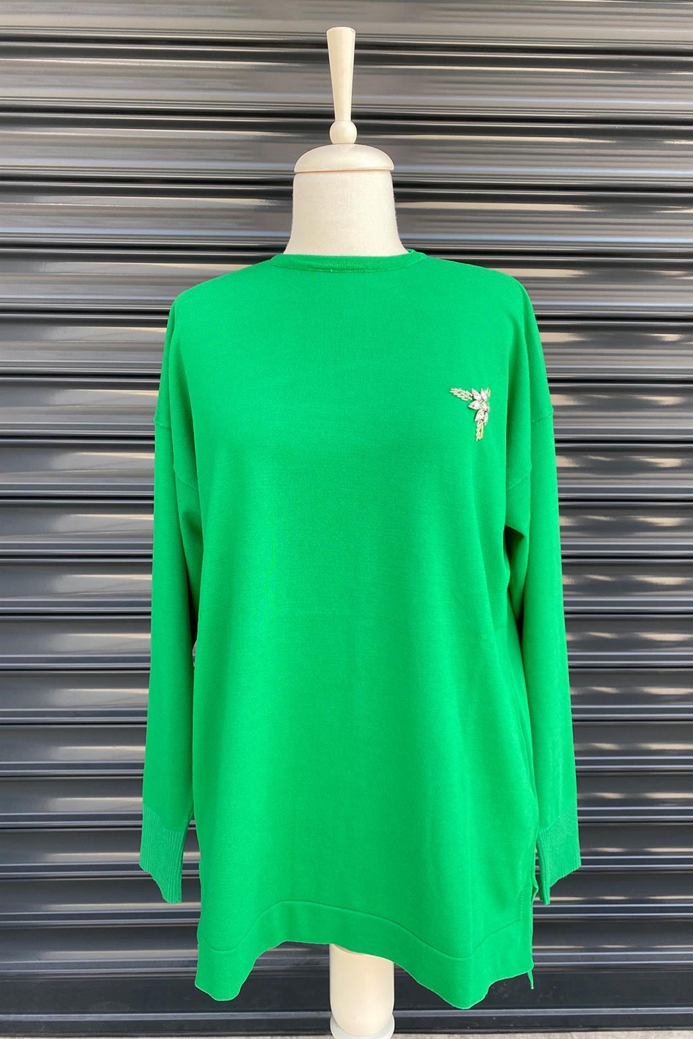 Missemramiss İşlemeli Triko Bluz 3749 Benetton